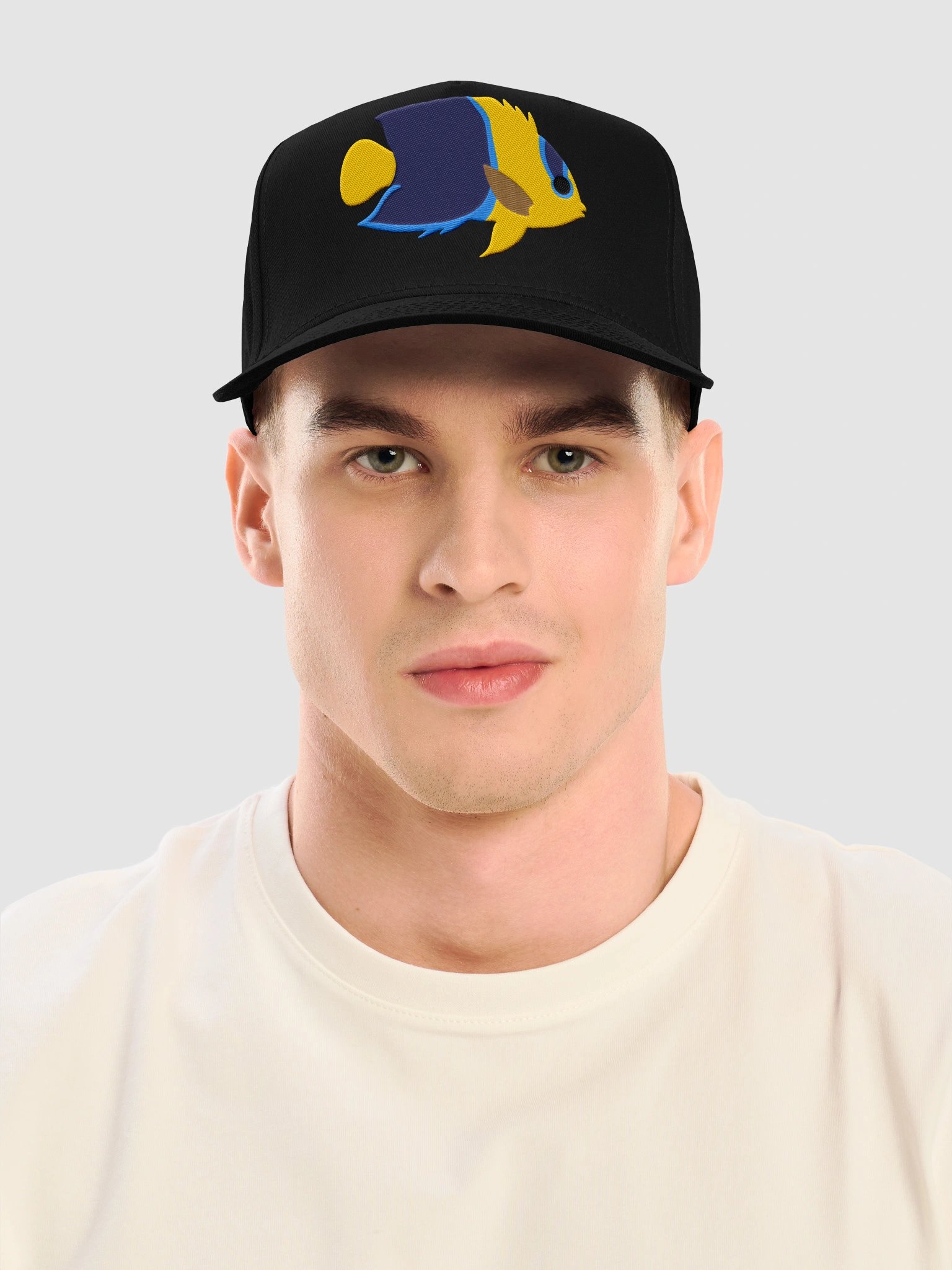 Bicolor Angelfish Mid-Profile Baseball Cap (Embroidered) for Reef and Marine Aquarium Lovers product image (2)