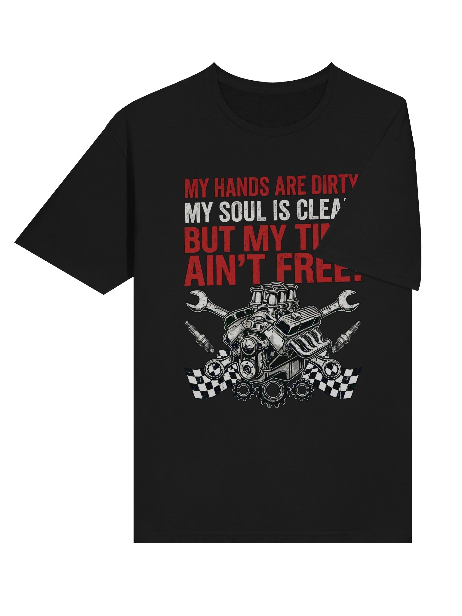 Mechanic My Time Aint Free T-Shirt product image (32)