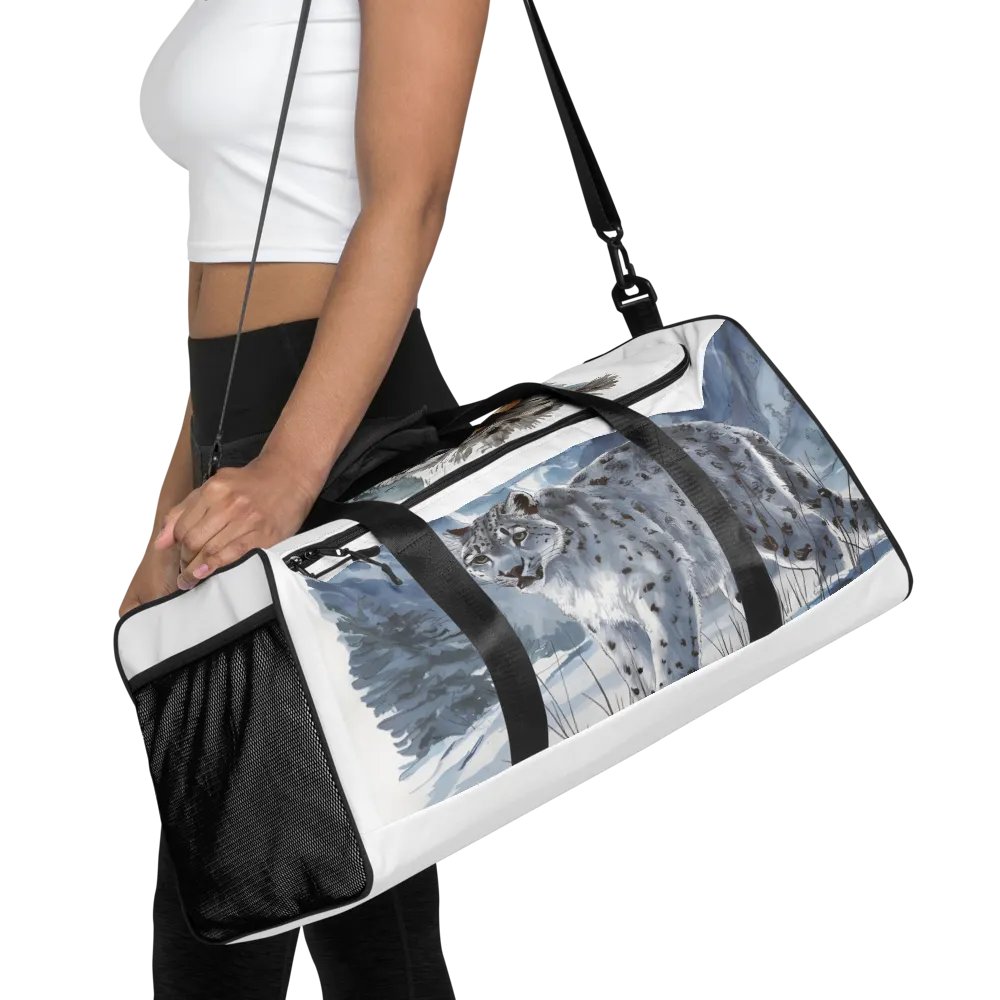 Snow Leopard Stalker Duffle Bag product image (3)