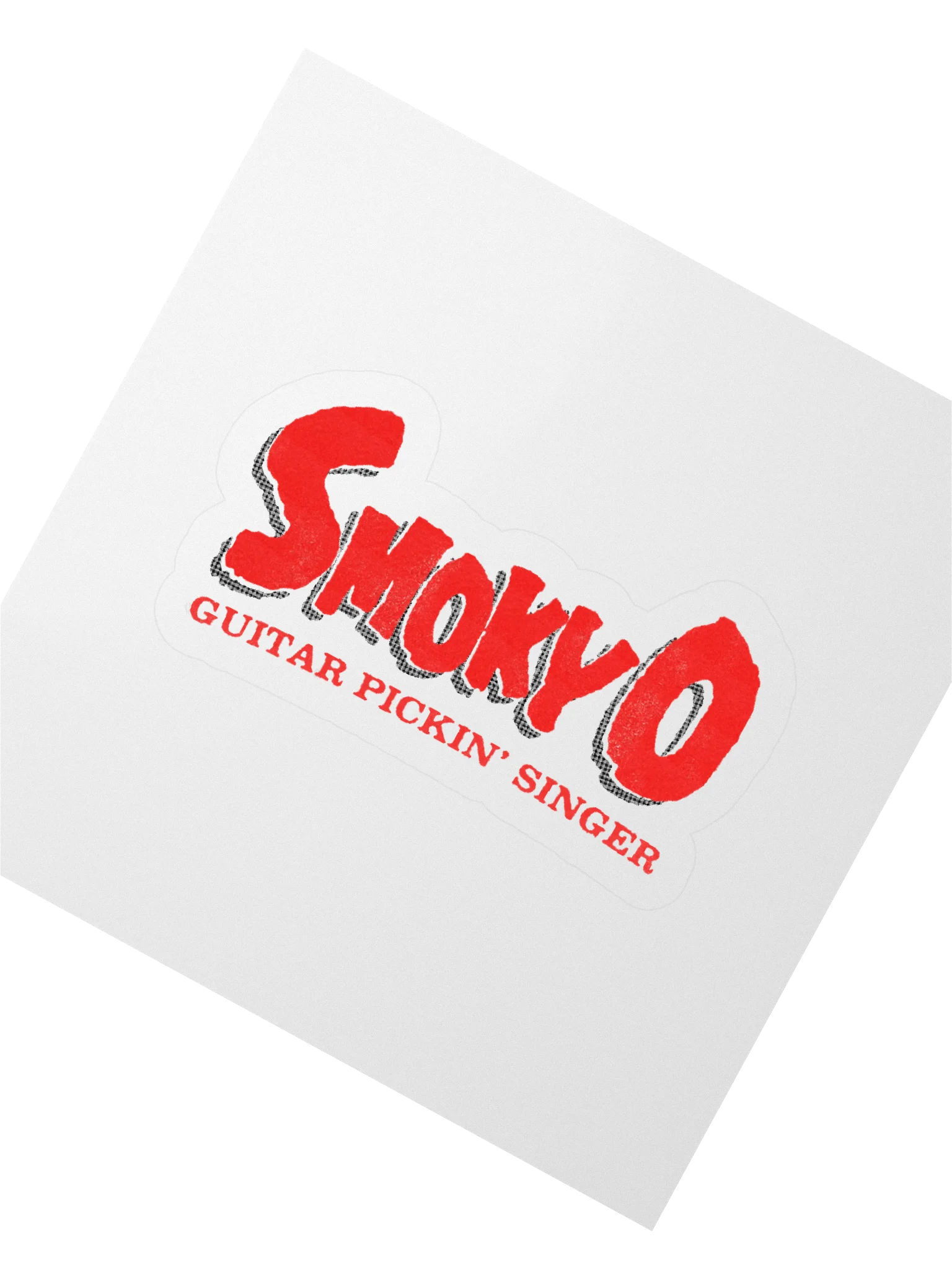 Guitar Pickin' Smoky O Kiss Cut Stickers product image (2)