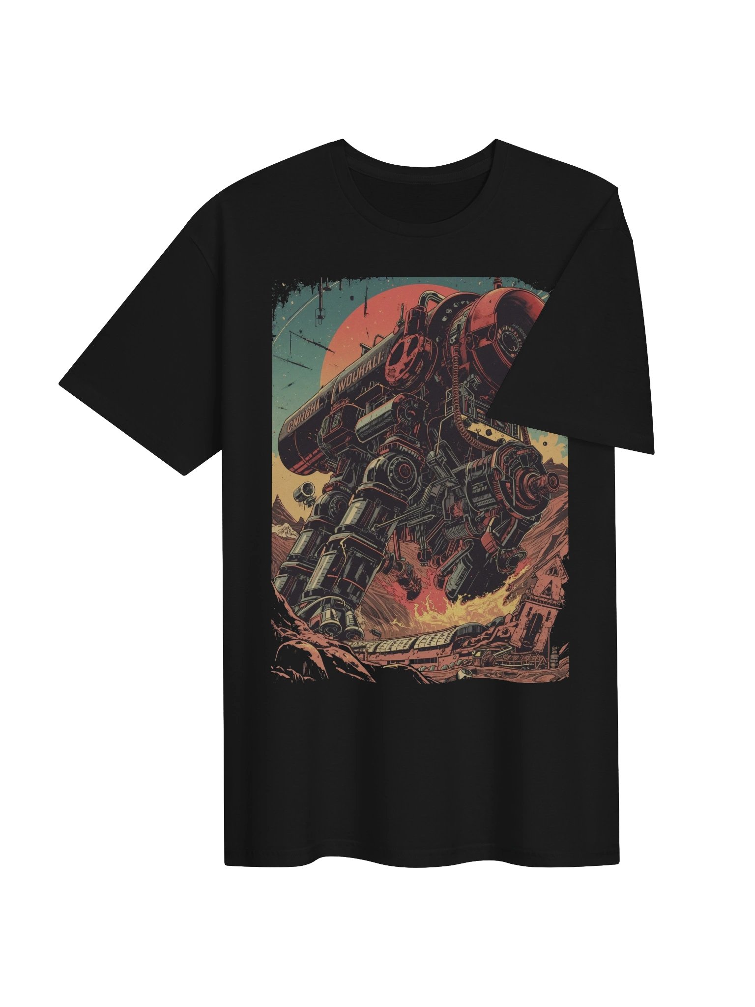 Retro Mech Desert Clash T-Shirt product image (7)
