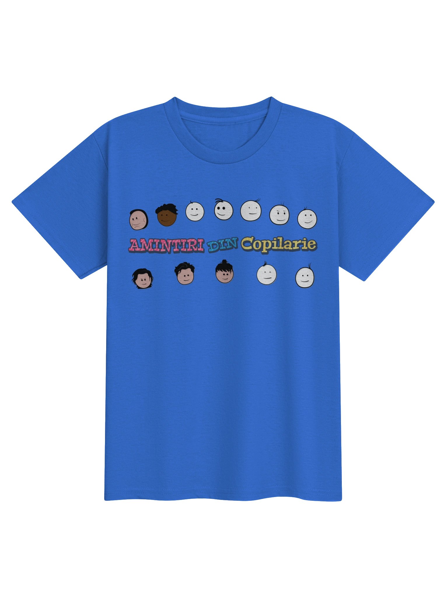 👕 Tricou Albastru Regal Fete „Amintiri Din Copilărie” – Personajele product image (1)