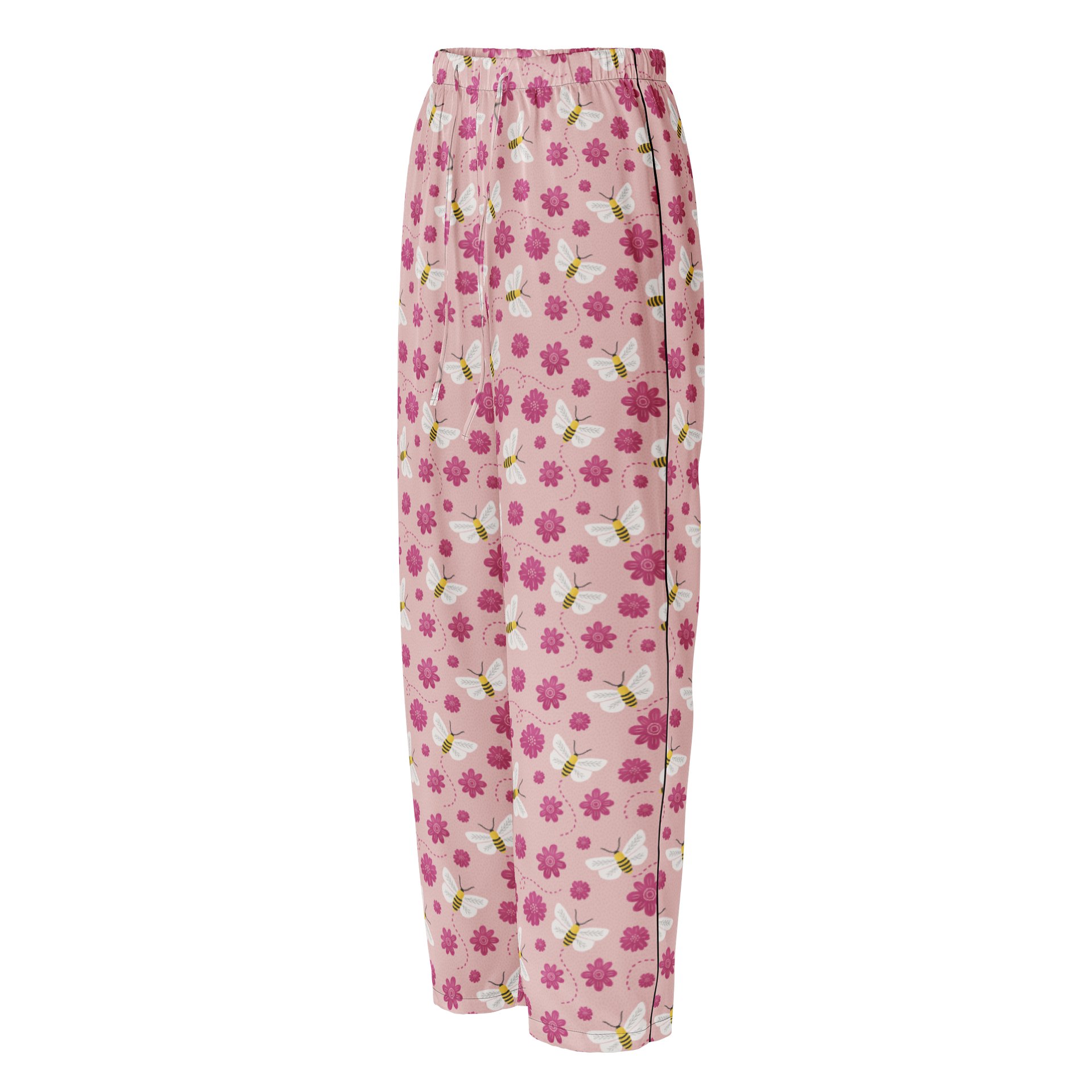 Little Pink Bees Ladies Pajama Pants product image (1)