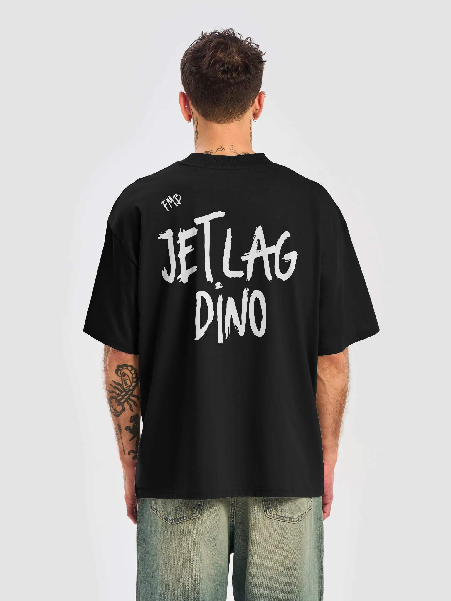 FMB ∣ JETLAG DINO Center X Oversized Tee black product image (6)