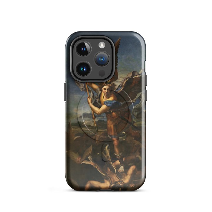 Raphael – Saint Michael Vanquishing Satan iPhone® MagSafe® Tough Case product image (2)