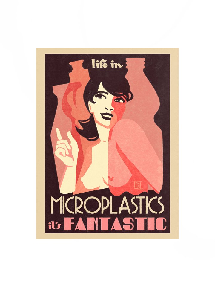 Life in Microplastics Retro Poster product image (2)