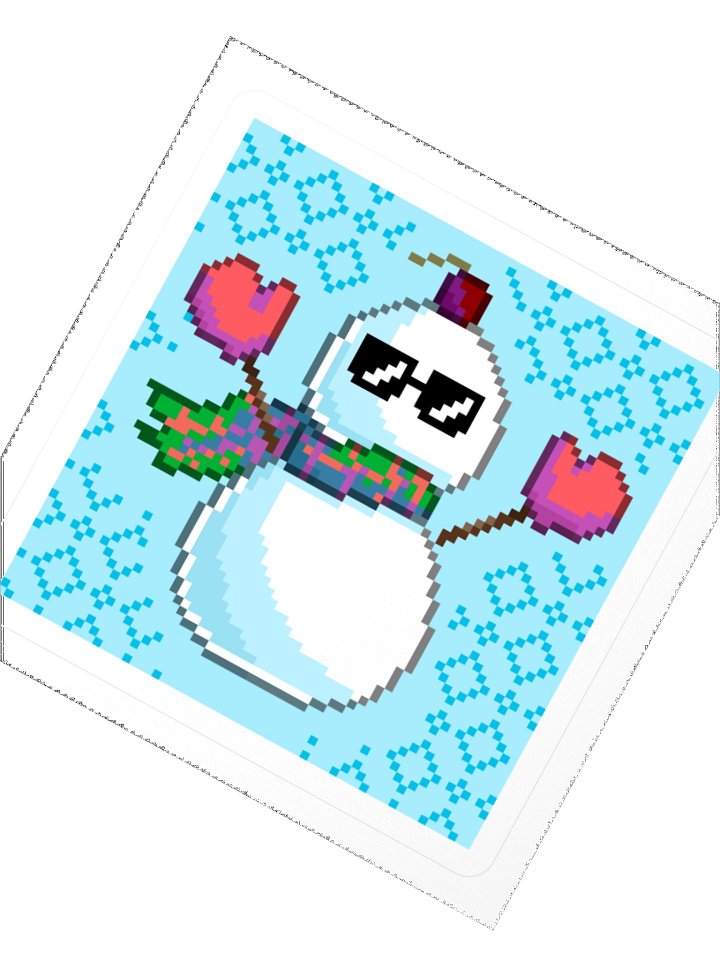 Cool Snowman Sticker product image (4)