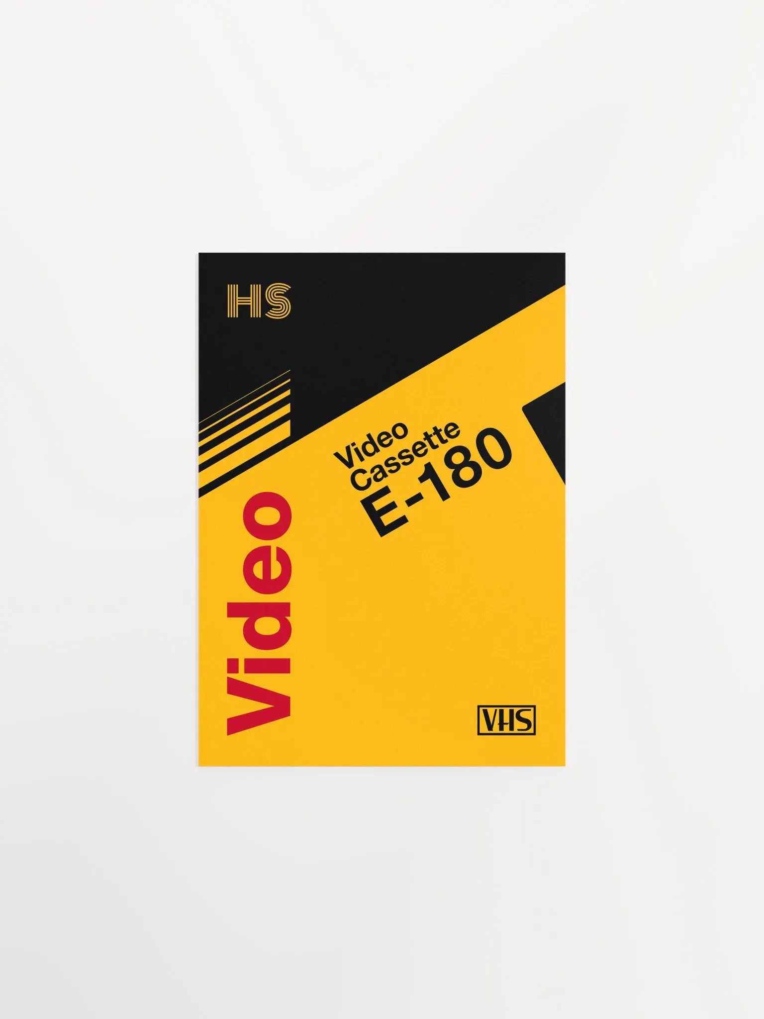 VHS cassette case E-180 [retrowave/vaporwave] — retrowave poster, aesthetic print, retrowave art, 80s wall decor product image (7)