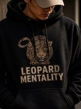 Leopard Mentality Minimalist Logo Graphic Streetwear Hoodie product image (1)