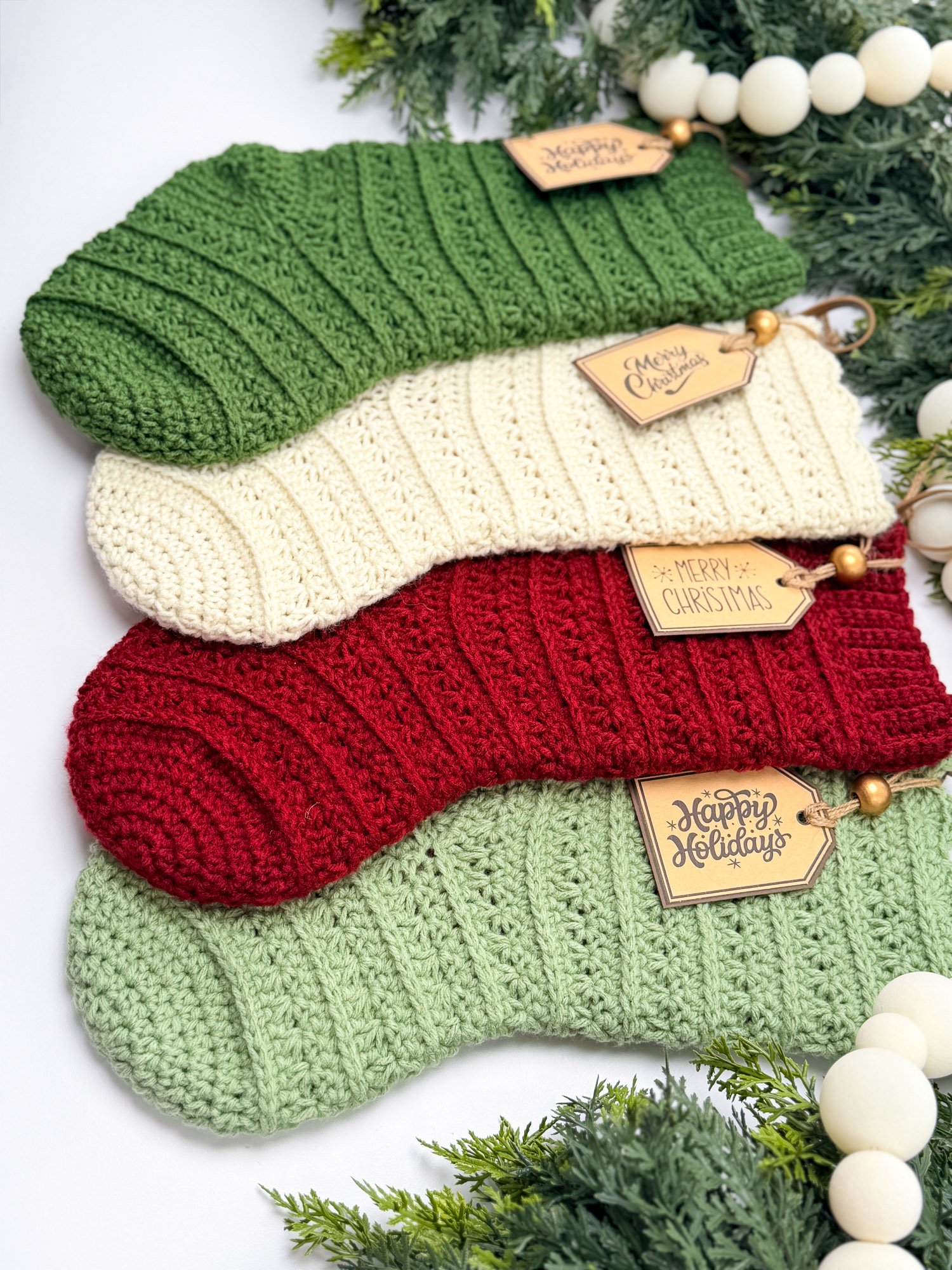 Petal Loop Stitch Crochet Stocking Pattern product image (5)