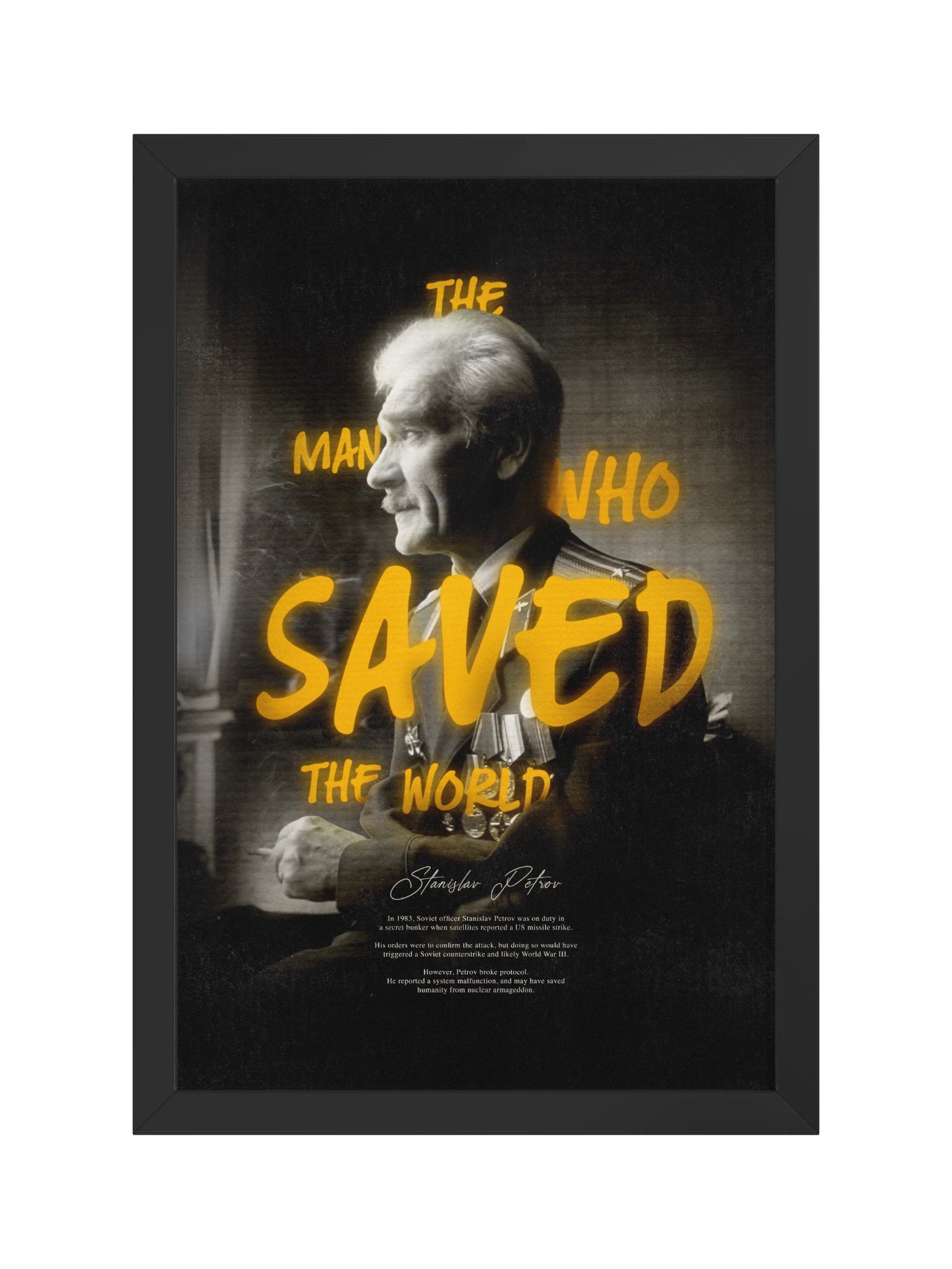 The Man Who Saved The World (Framed Poster) product image (4)