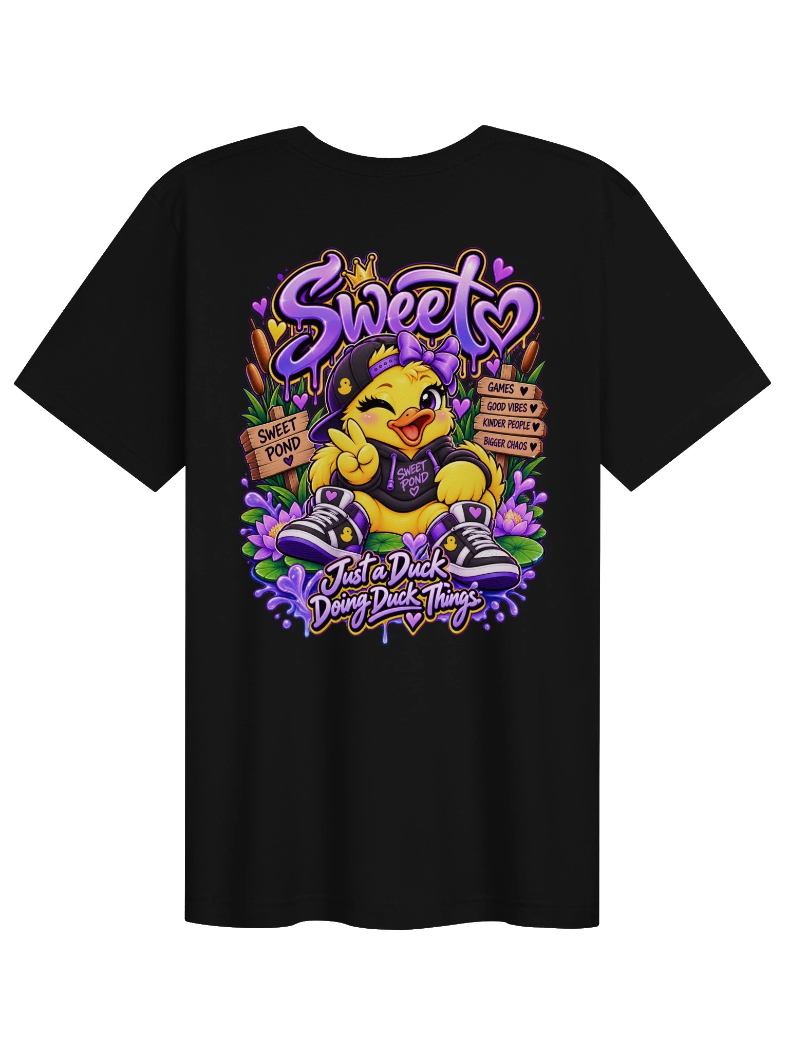 Sweets Duck Peace Sign Tee product image (2)