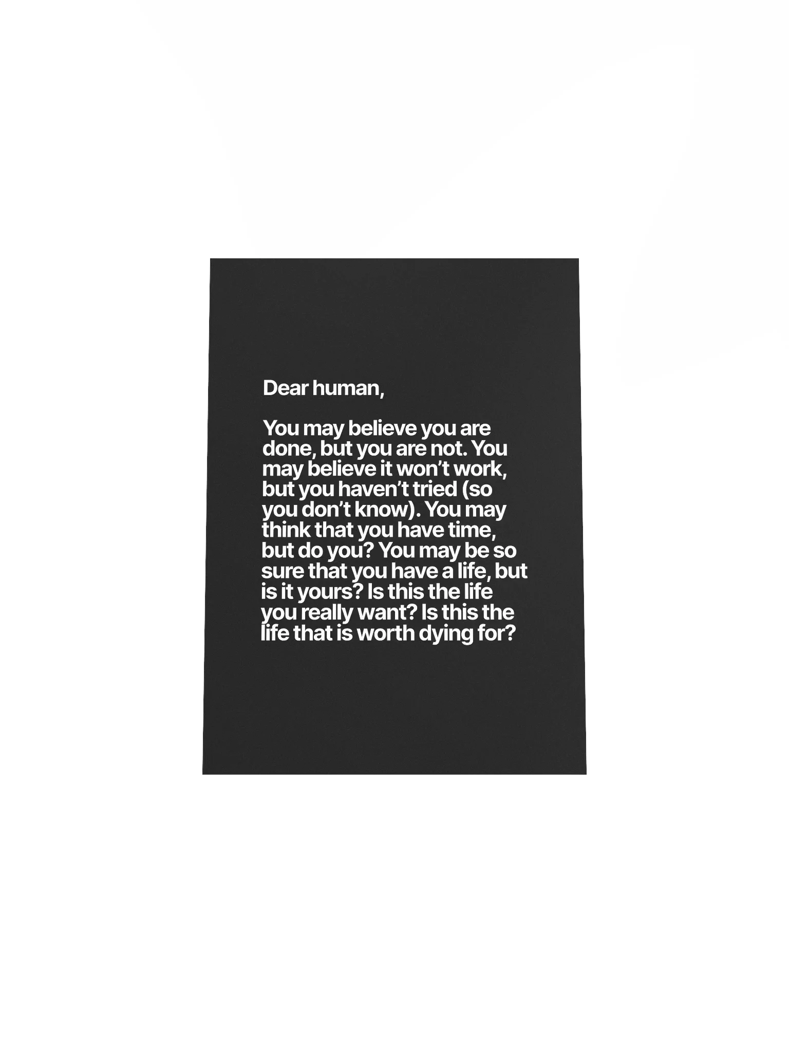 Dear human (Poster) product image (4)