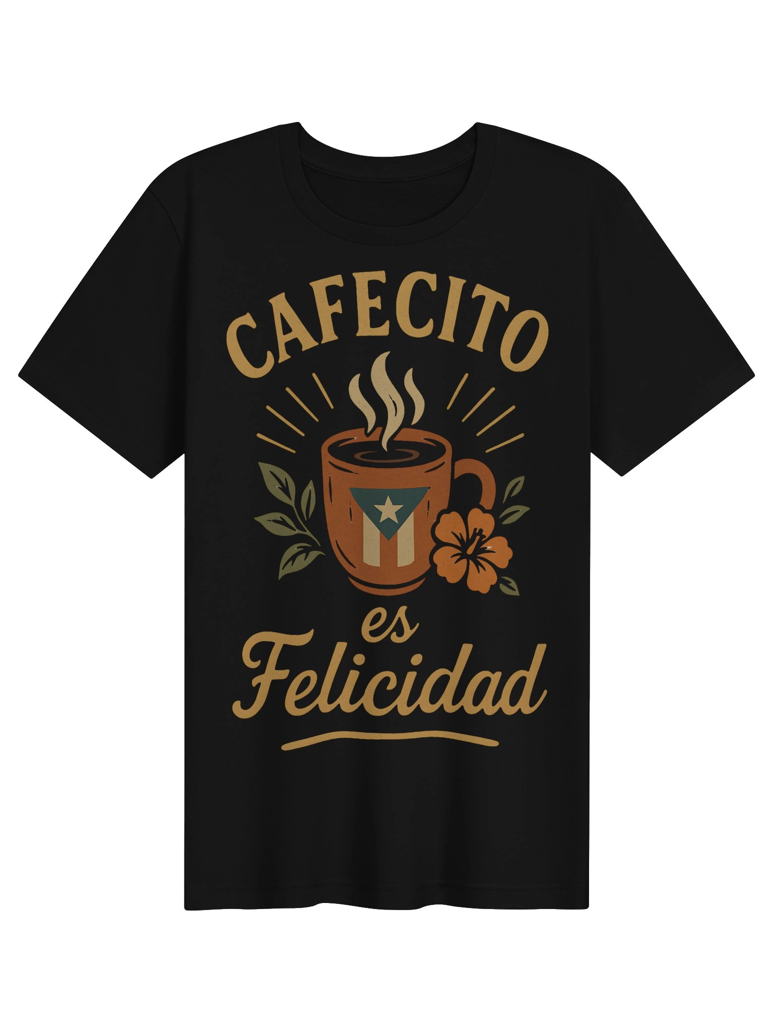 Cafecito Es Felicidad Camiseta Unisex product image (1)