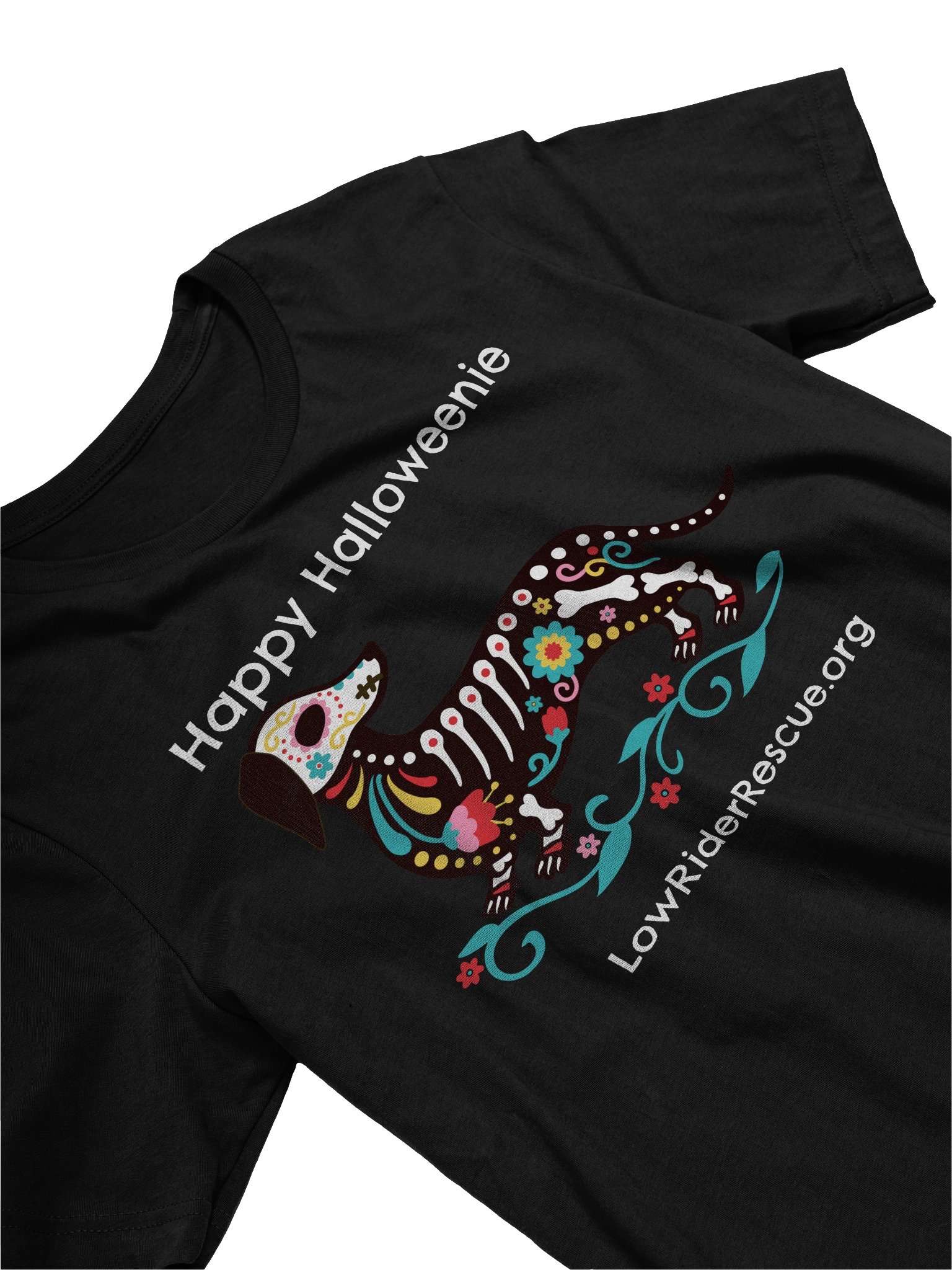 Happy Halloweenie Dachshund Skeleton T product image (17)