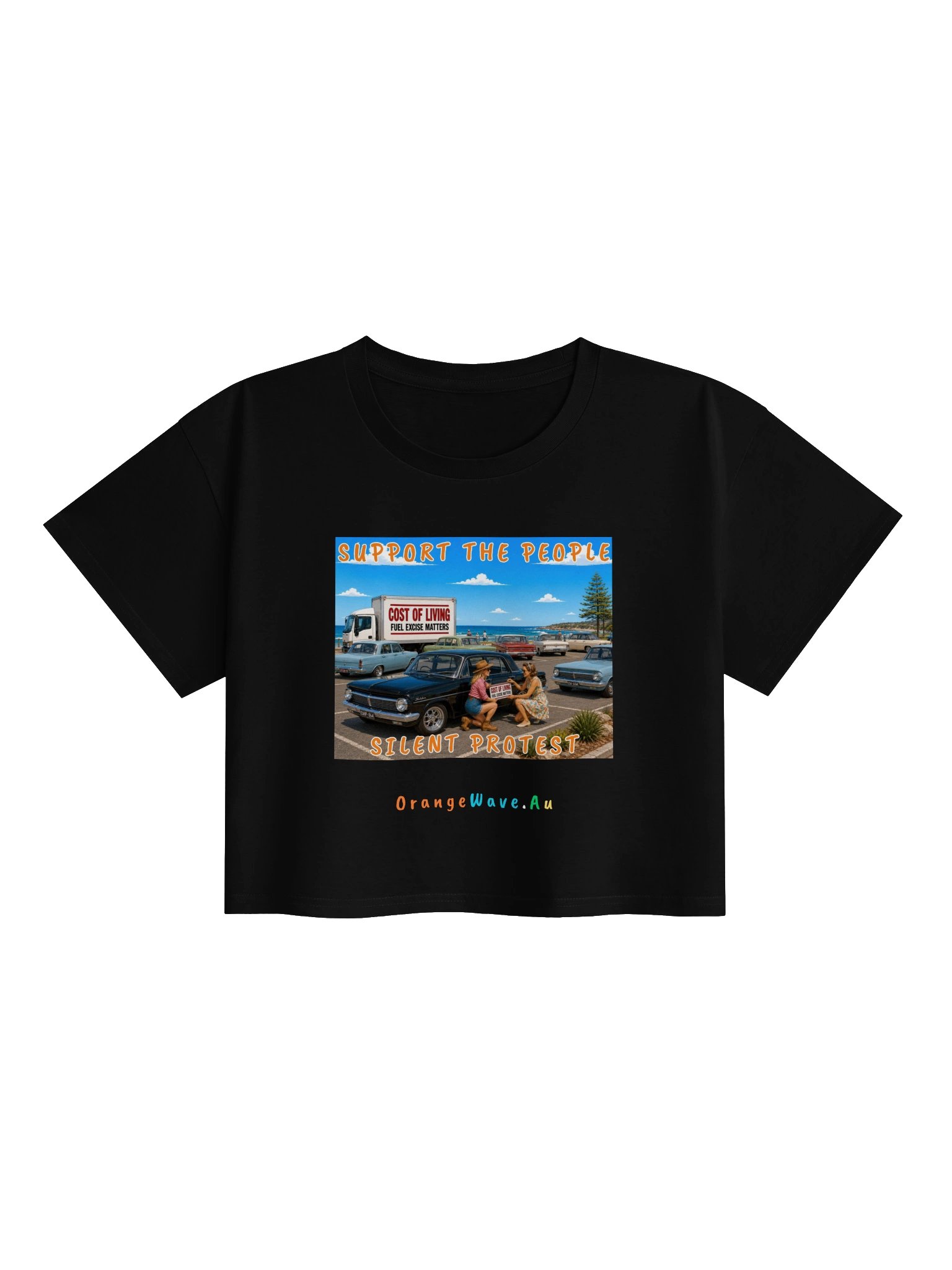 Silent Protest - Support the People Crop Top product image (3)