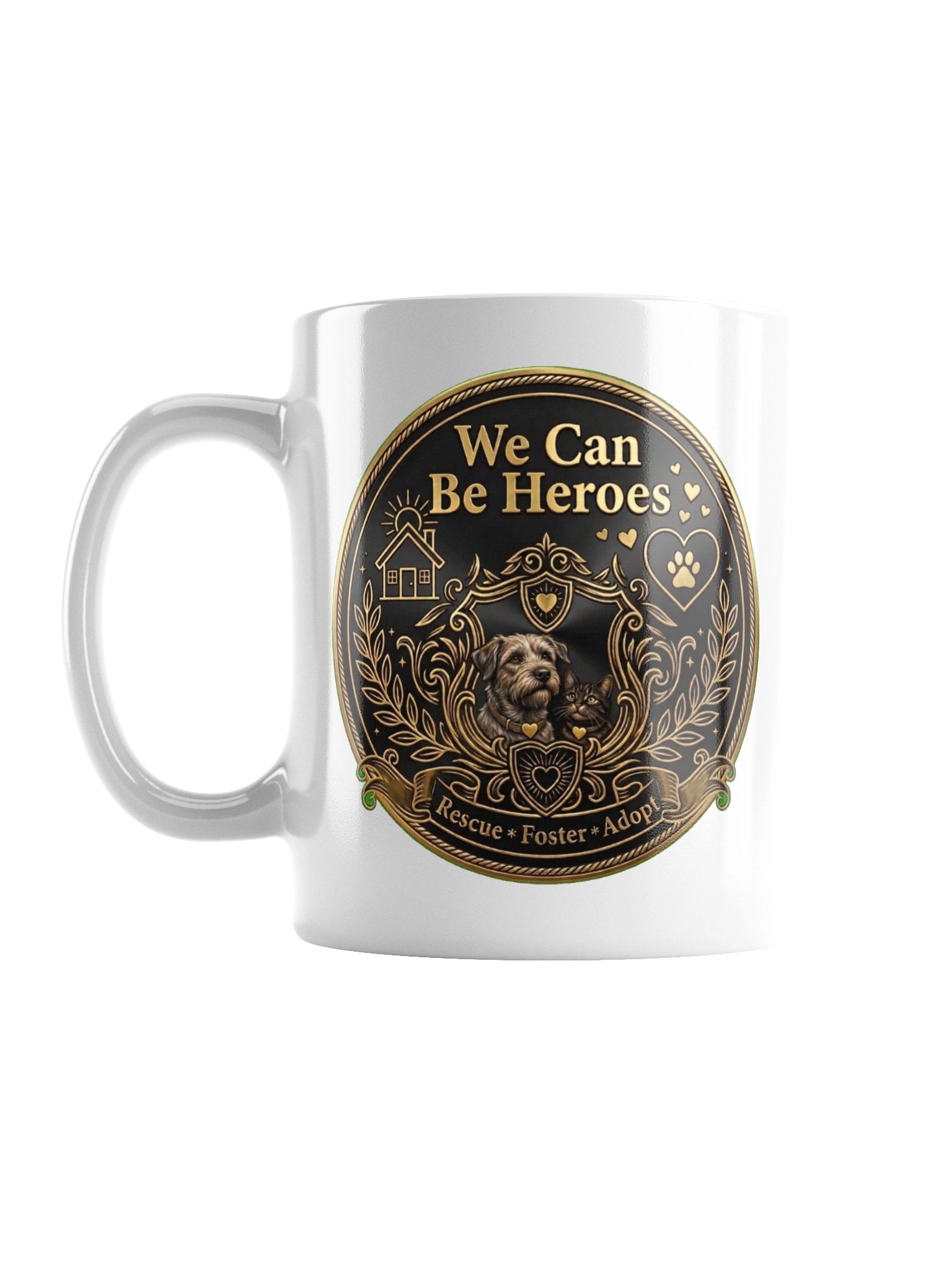We Can Be Heroes Rescue White Glossy Mug product image (1)
