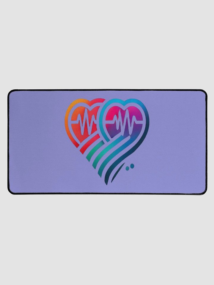 Pulse of Love Desk Mat product image (2)
