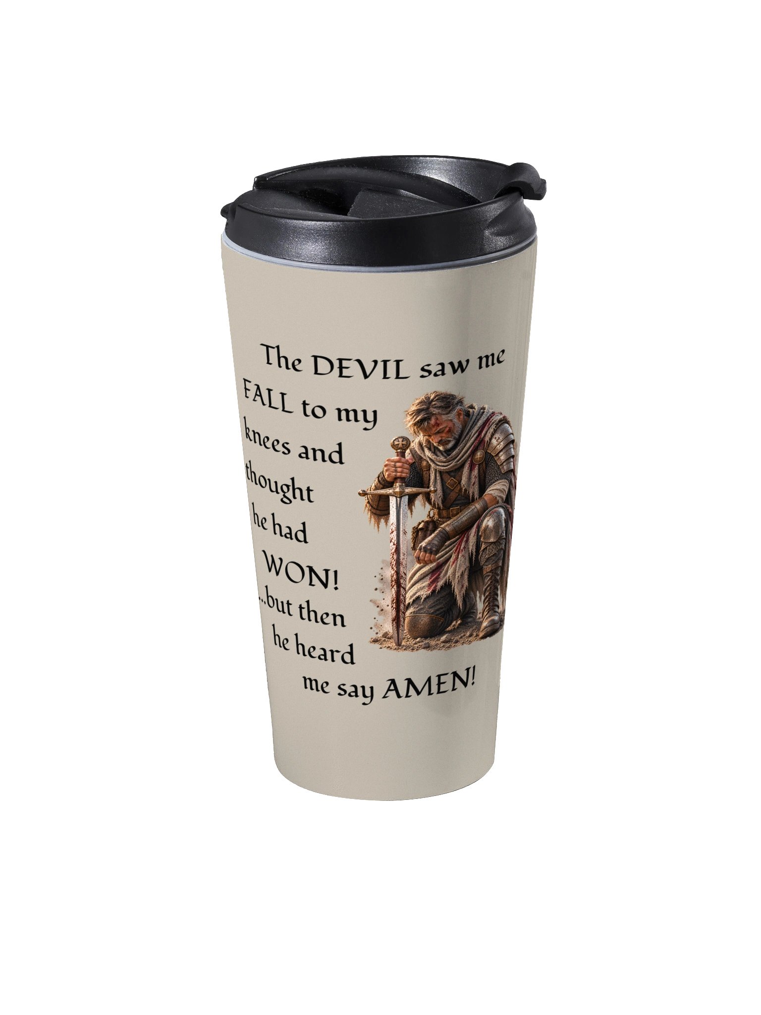 Travel Mug - Male Prayer Warrior II product image (2)