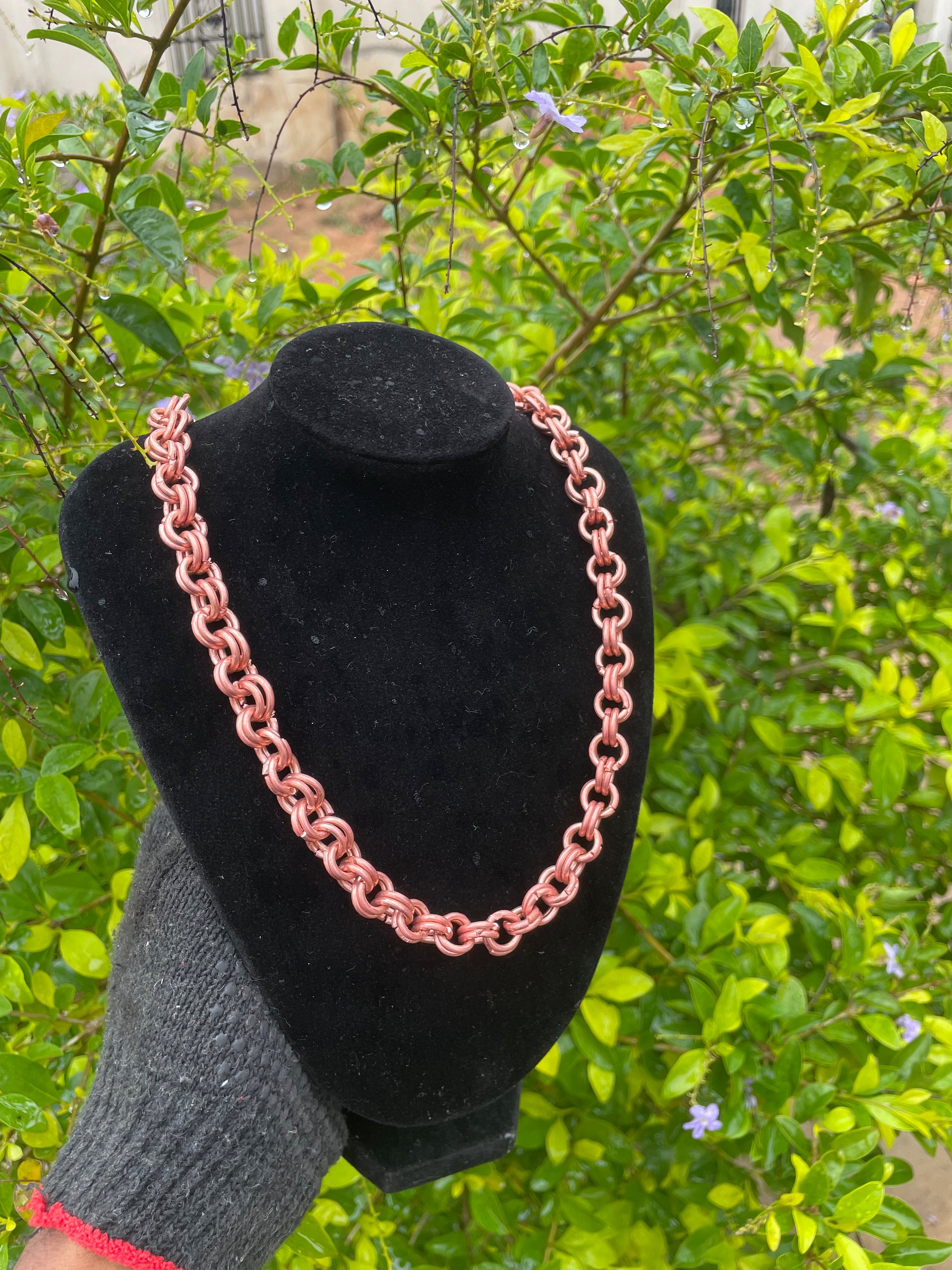 Pure Copper chain link necklace product image (3)