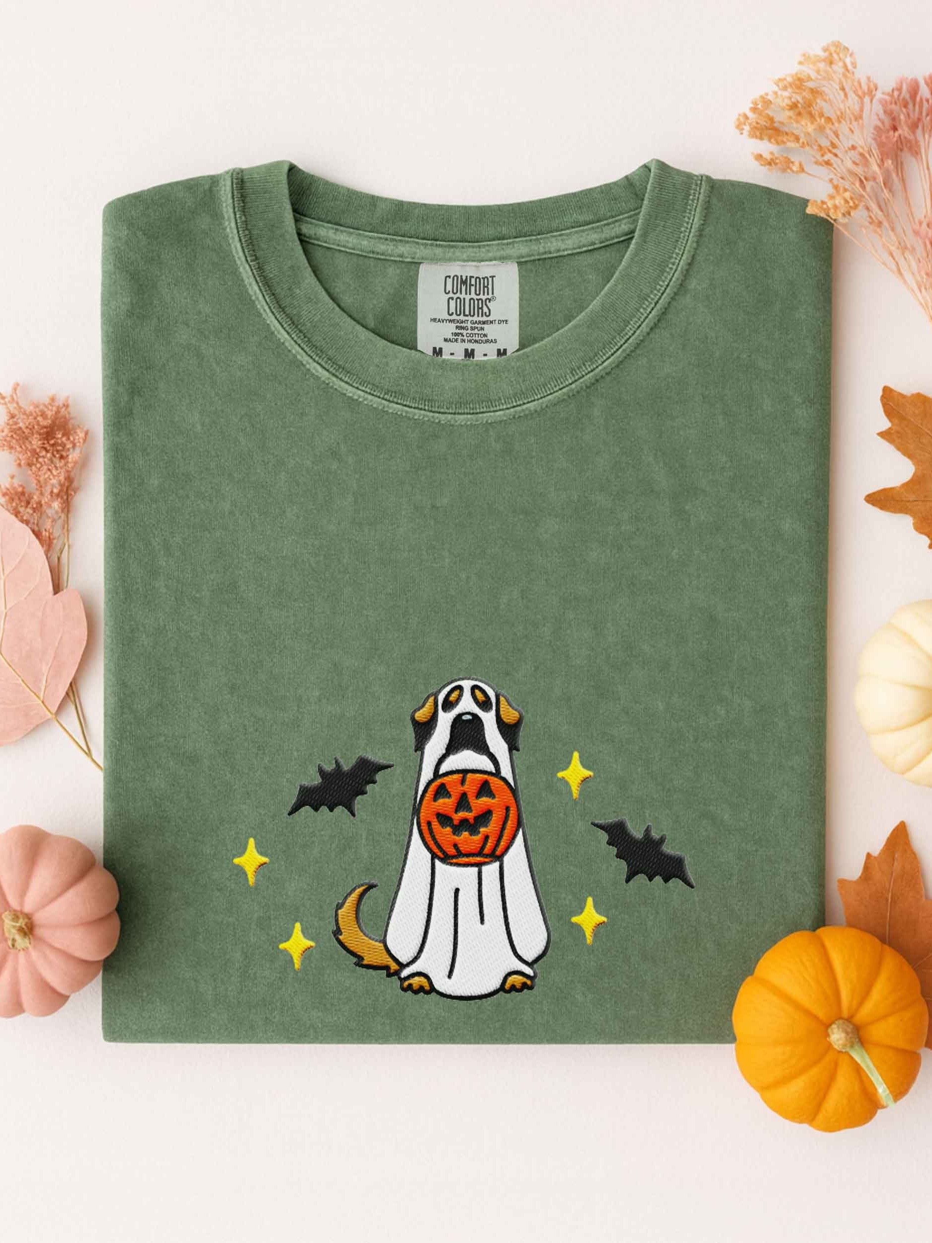 Halloween Anatolian Shepherd Dog(Tan, Black Mask) Embroidered T-Shirt product image (1)