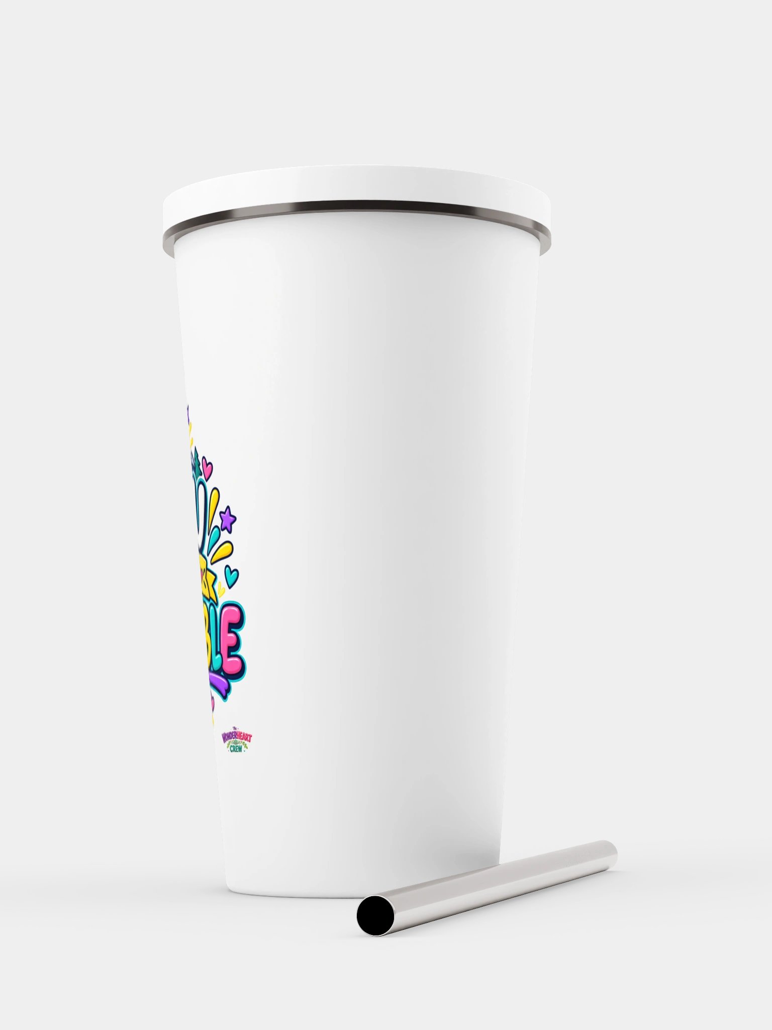 Stainless Steel Insulated Inspirational Tumbler with a Straw - You Are Capable product image (5)