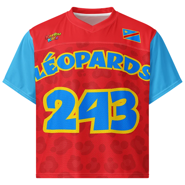 RED & BLUE Tobeta Bango™ Léopards 243 Street Jersey product image (1)