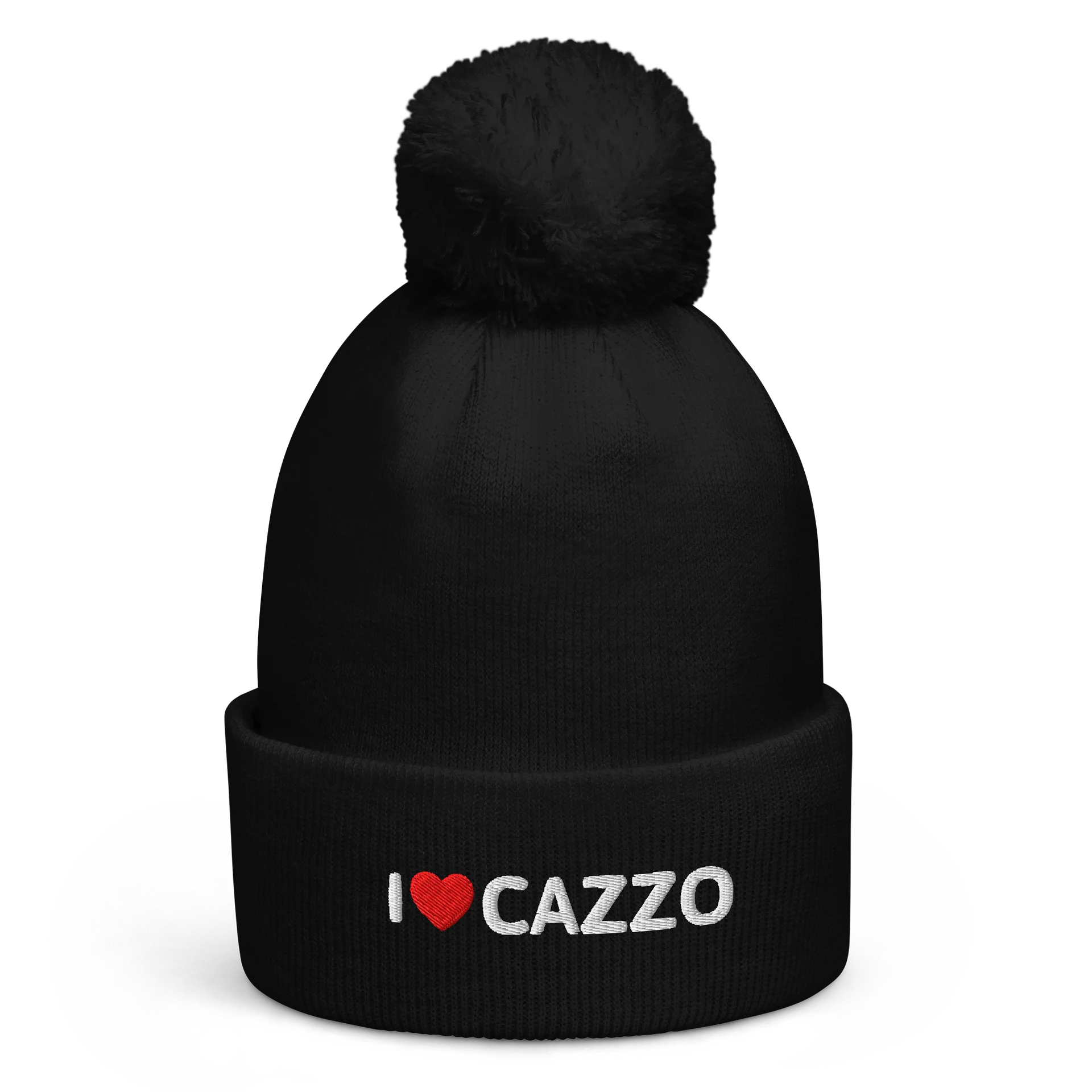 I ♥️ CAZZO pom pom hat product image (1)