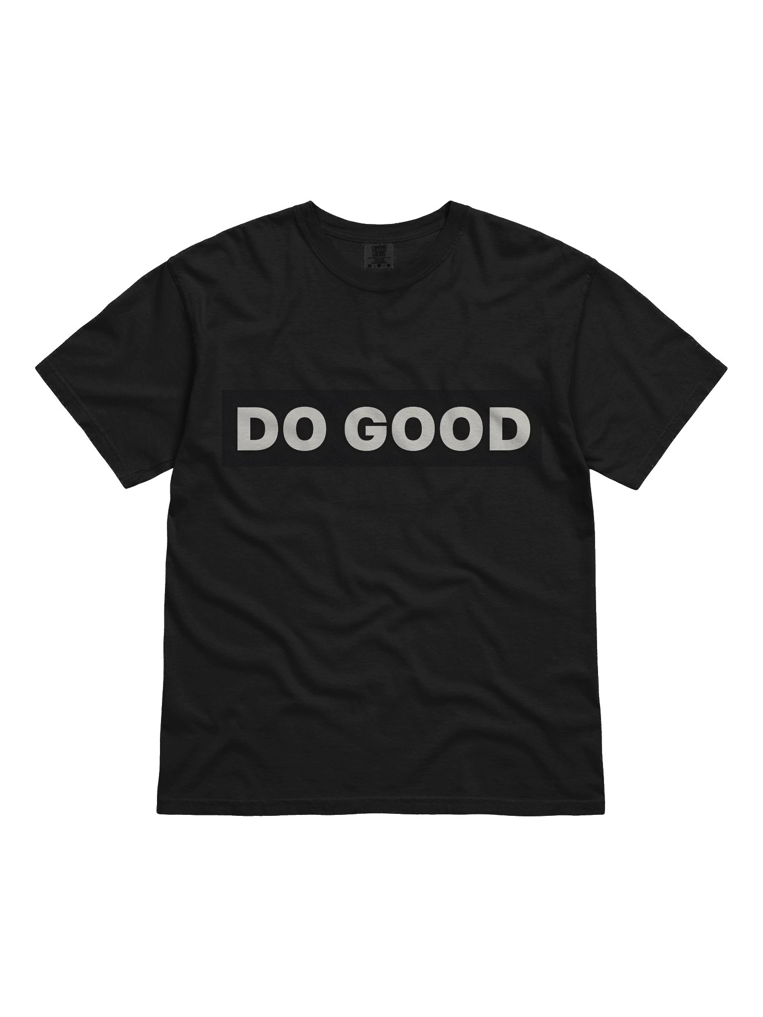DO GOOD The signature mission tee. Unisex. Heavyweight Black T-Shirt product image (1)