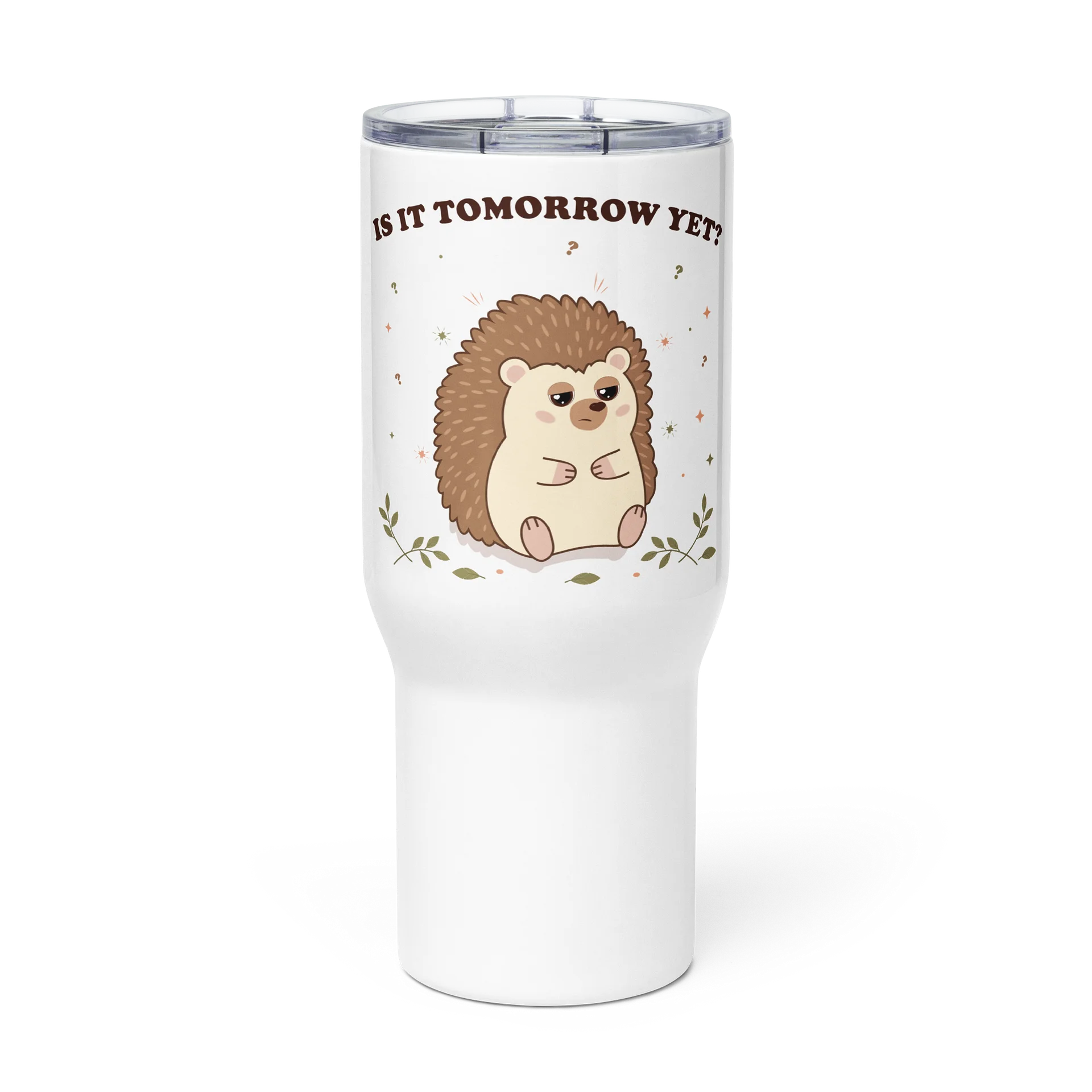 Is It Tomorrow Yet? Hedgehog Travel Mug product image (1)