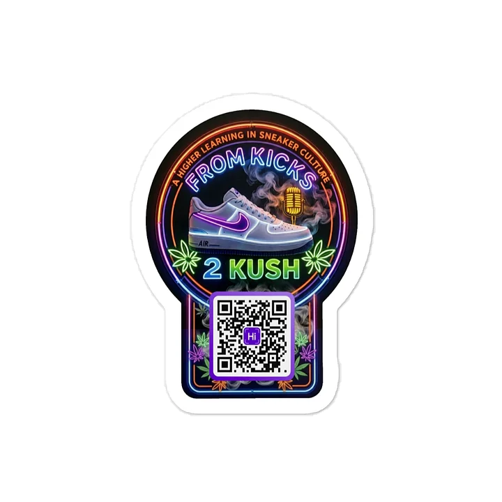 From Kicks 2 Kush Neon Sneaker Culture Decal product image (1)