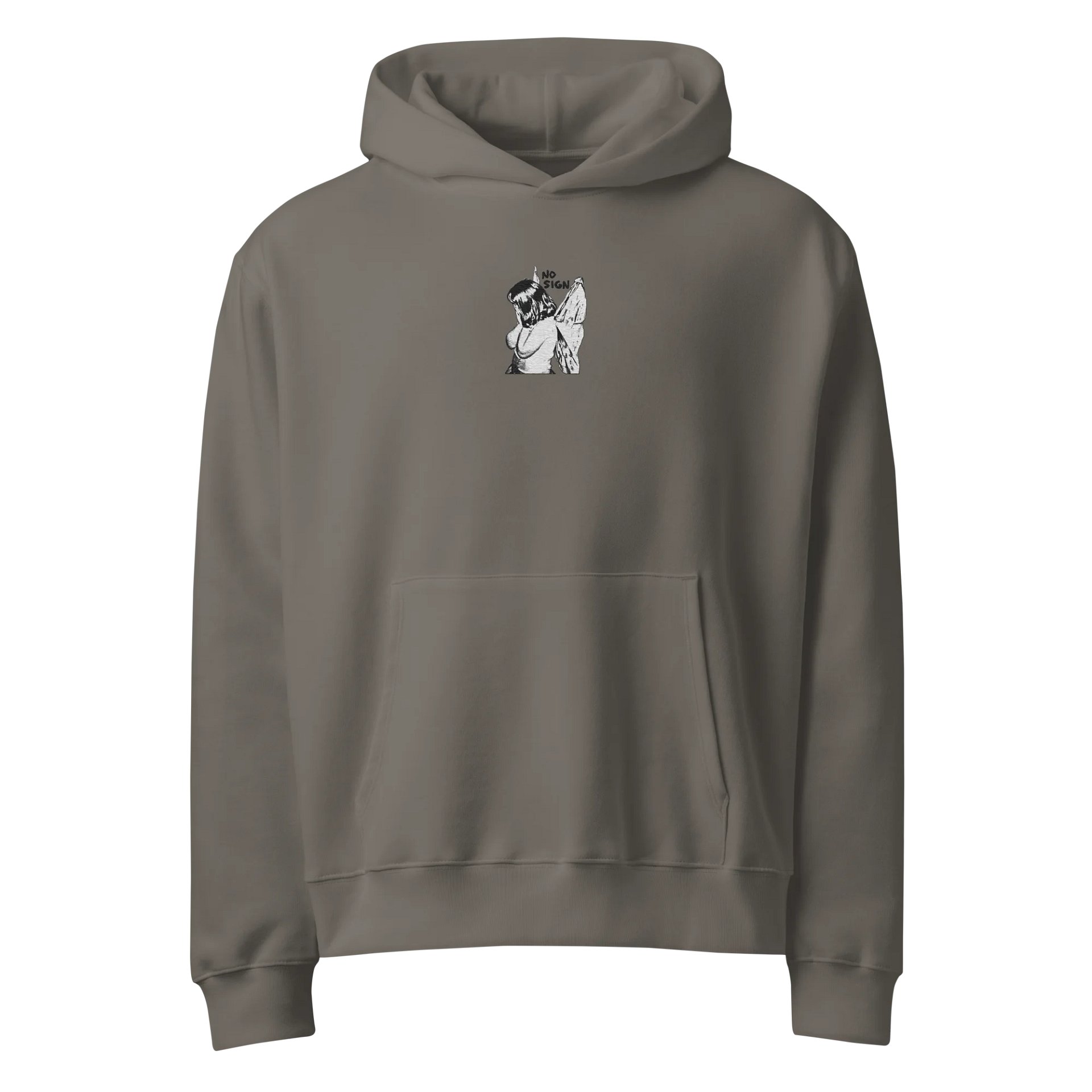 NO SIGN embroidered slouchy hoodie product image (4)