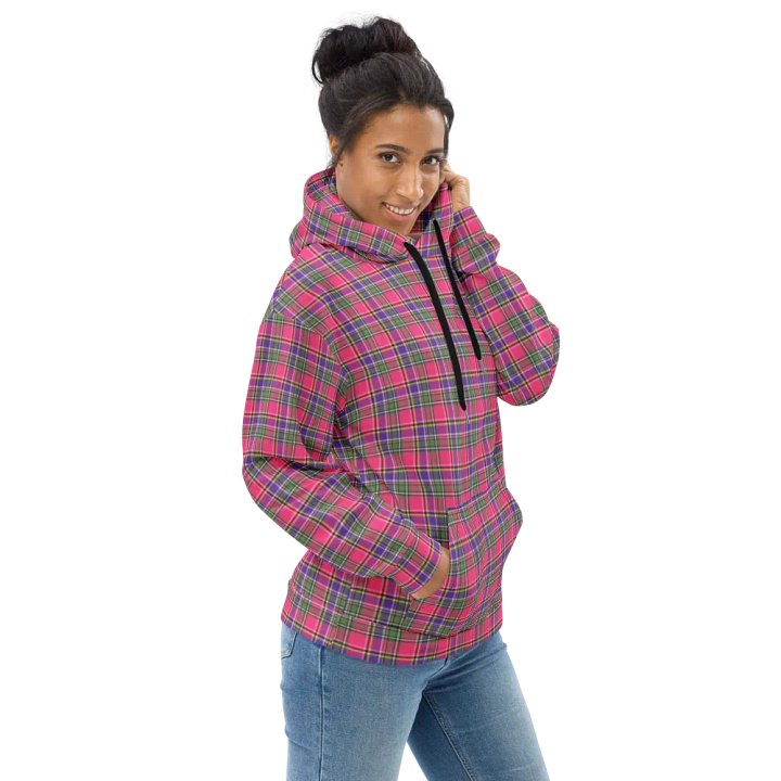 Pink and Purple Vintage Plaid Hoodie product image (1)