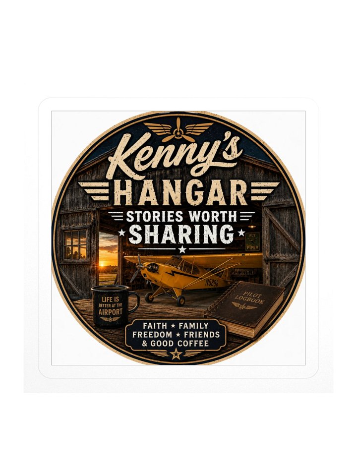 Kenny's Hangar Kiss Cut Stickers product image (1)