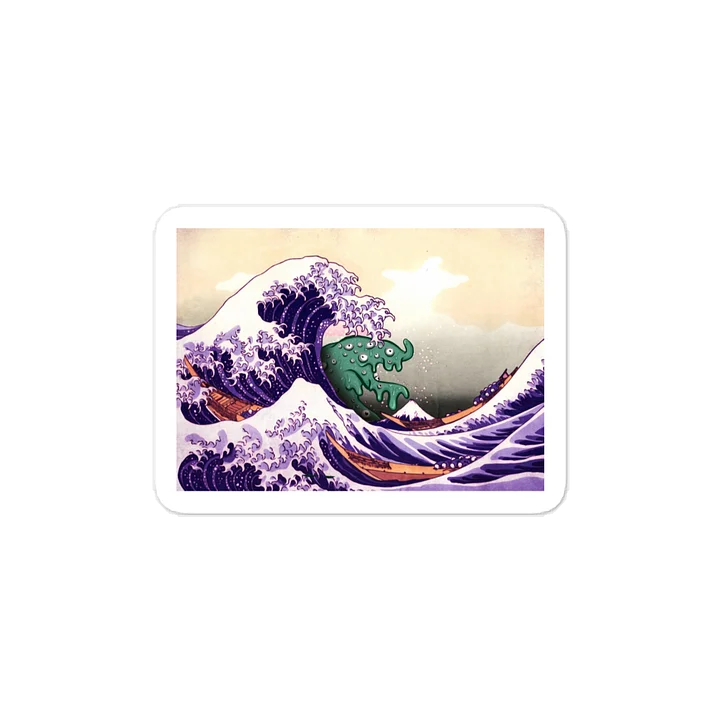 The Great Wave Off of Seurat sticker product image (1)
