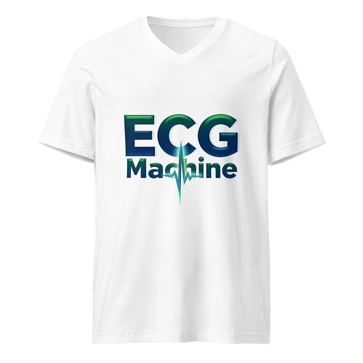 ECG Wave Machine V-Neck Tee product image (1)