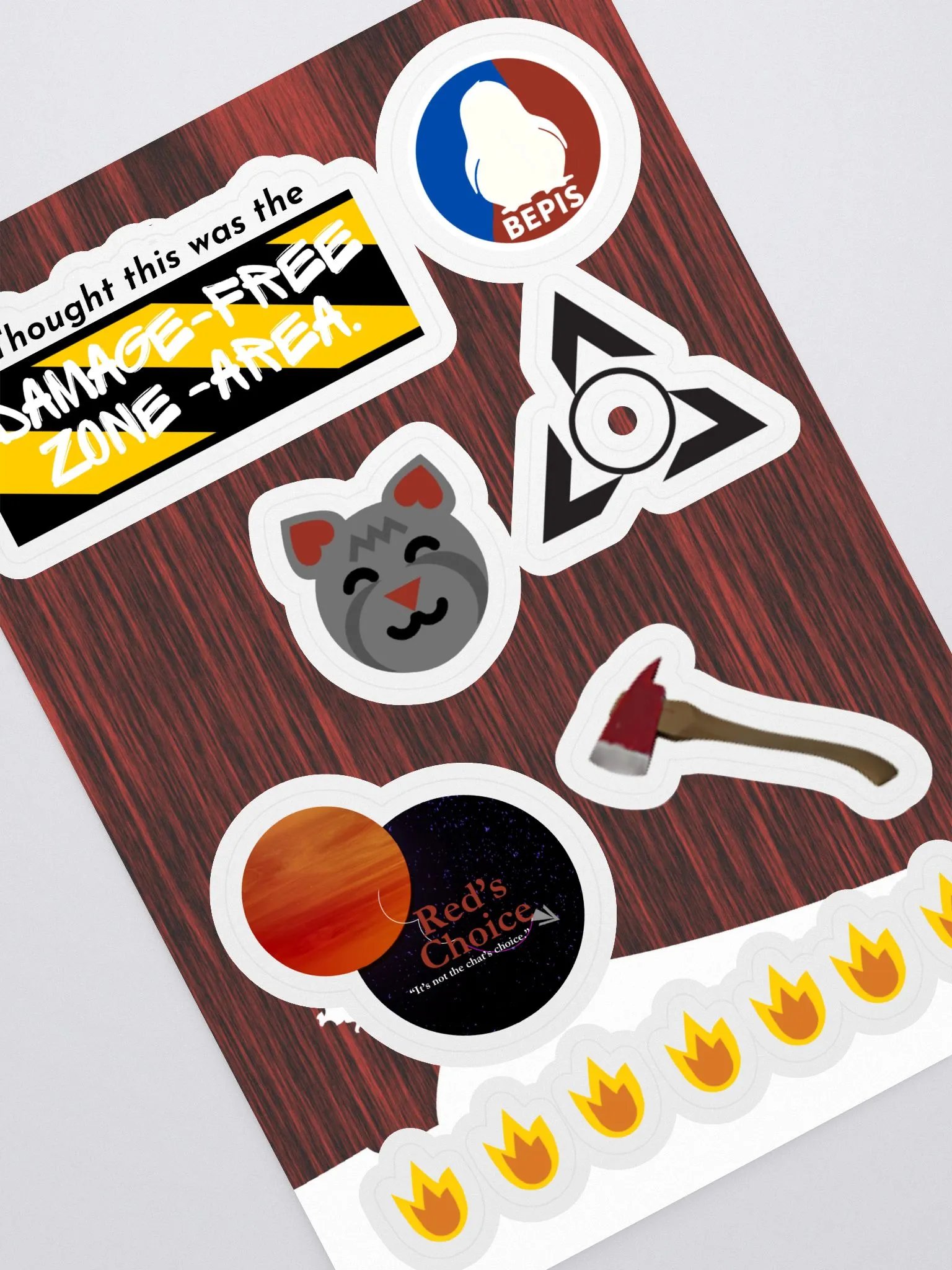 Stickers | Kiss Cut Sticker Sheet with Custom Background by Allcolor product image (1)