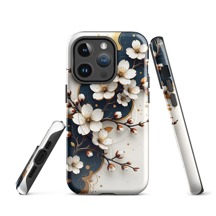 Navy Blossom MagSafe Tough Case product image (3)