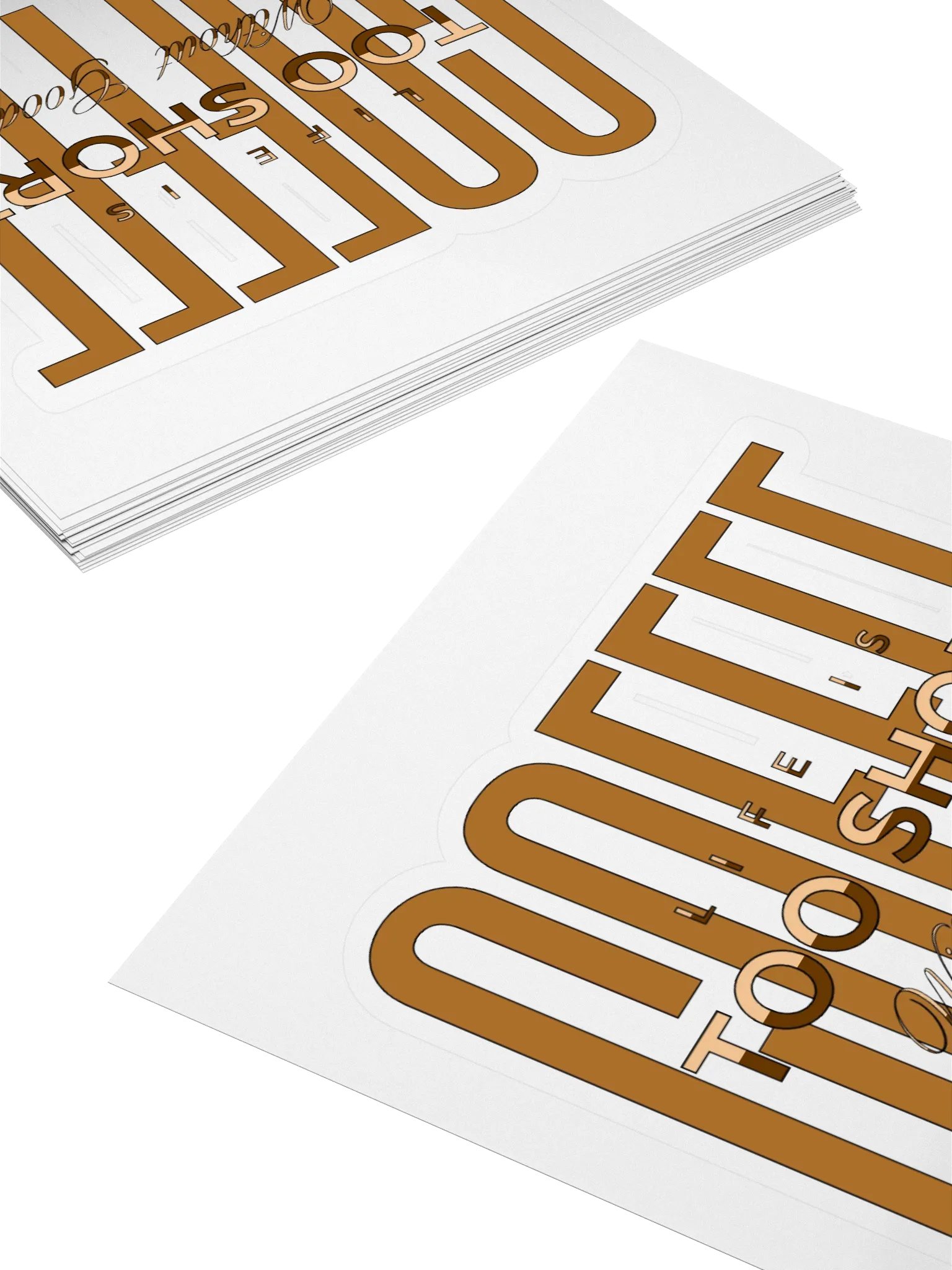 Great Coffee Kiss Cut Stickers product image (4)