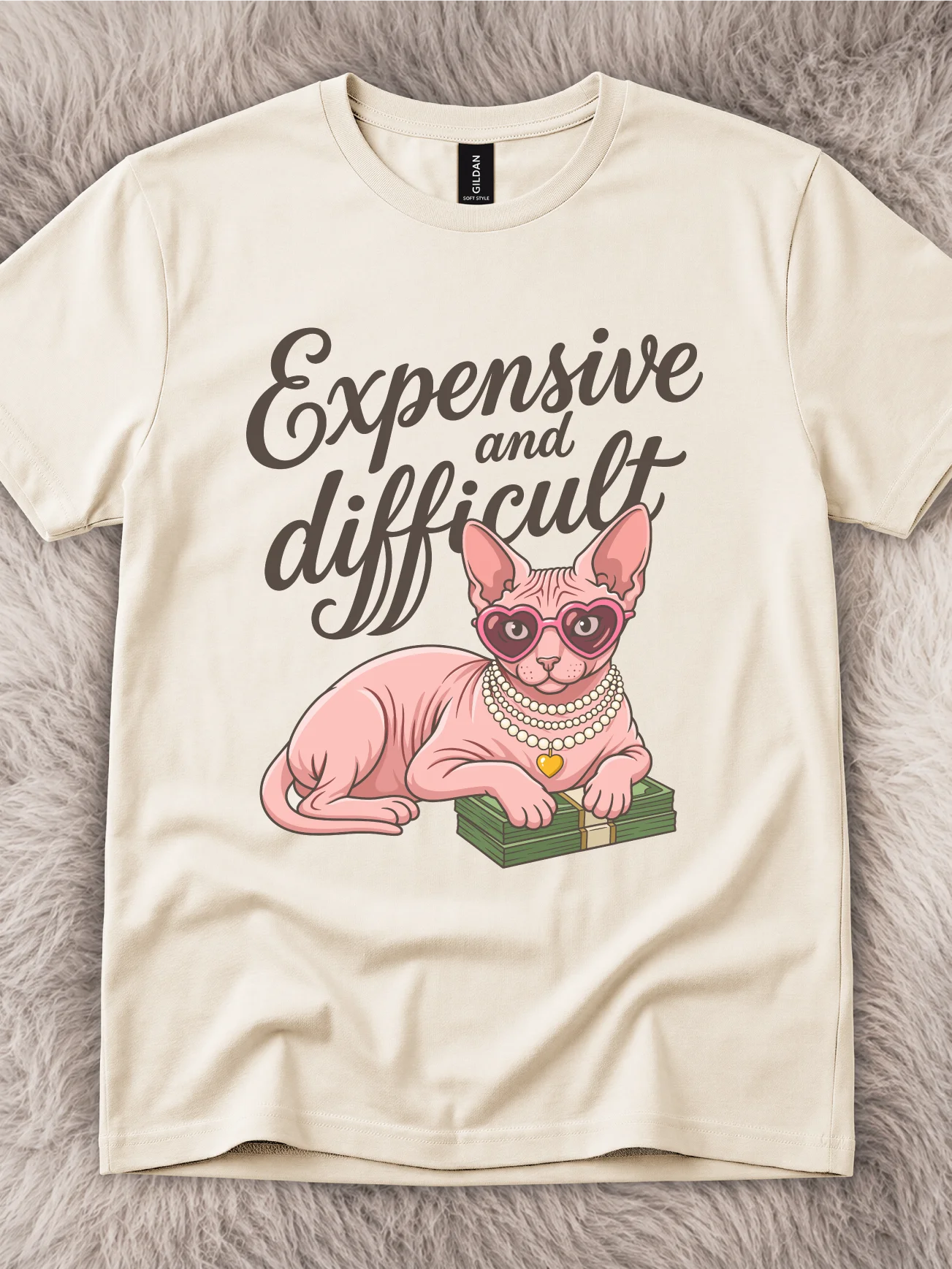 Expensive and Difficult Sphynx Cat Shirt product image (1)