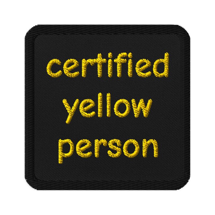 Certified Yellow Person Patch product image (1)