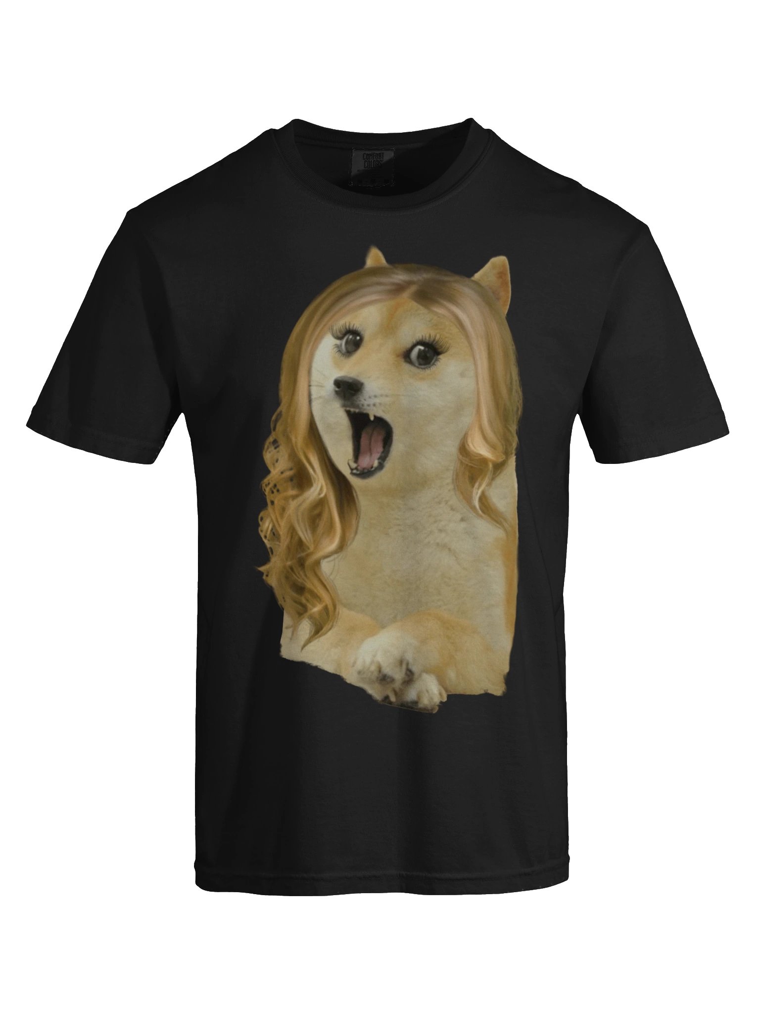 Doge Meme Flowing Wig T-Shirt product image (7)