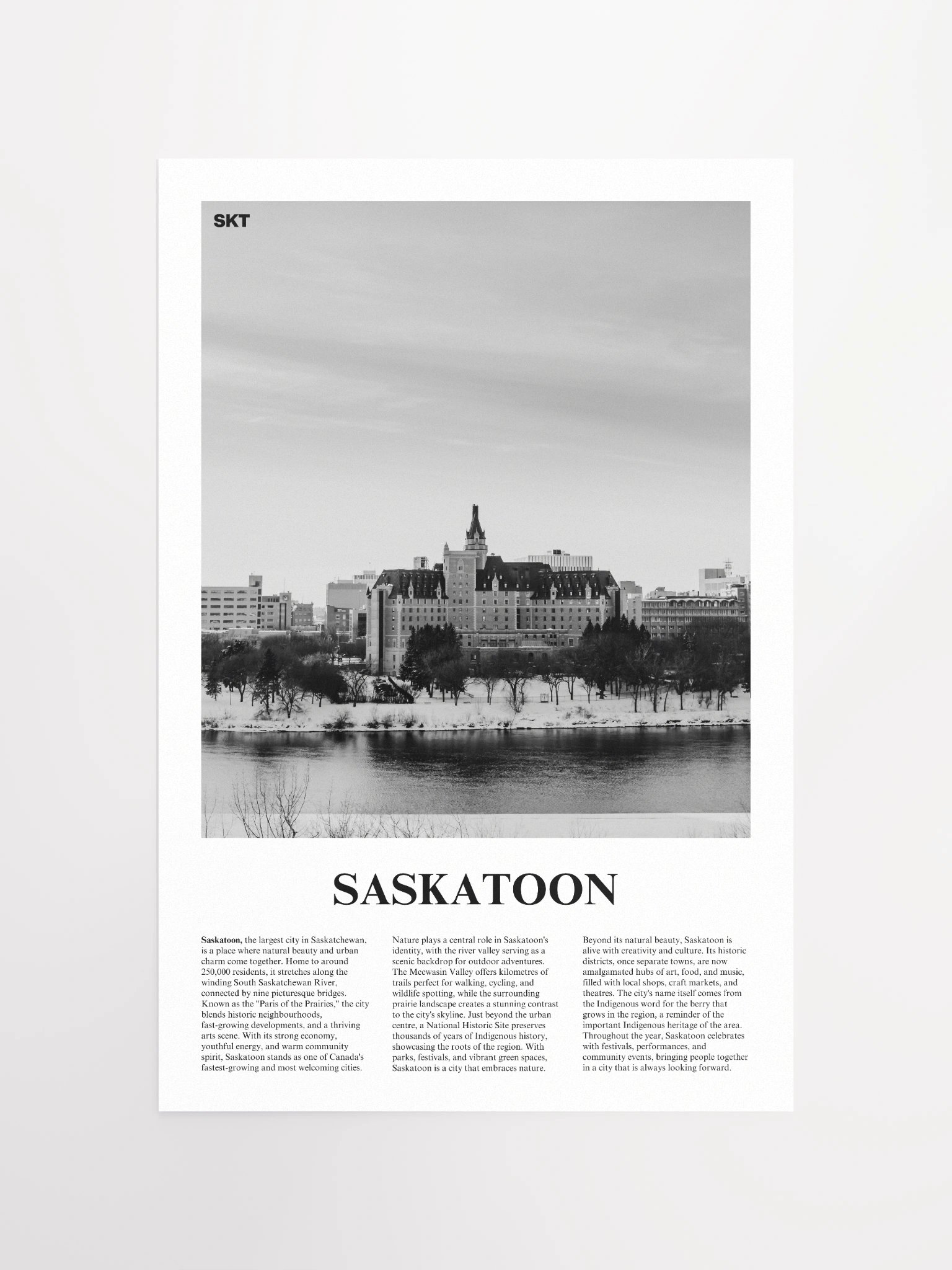 Saskatoon 01 Newspaper Poster product image (5)