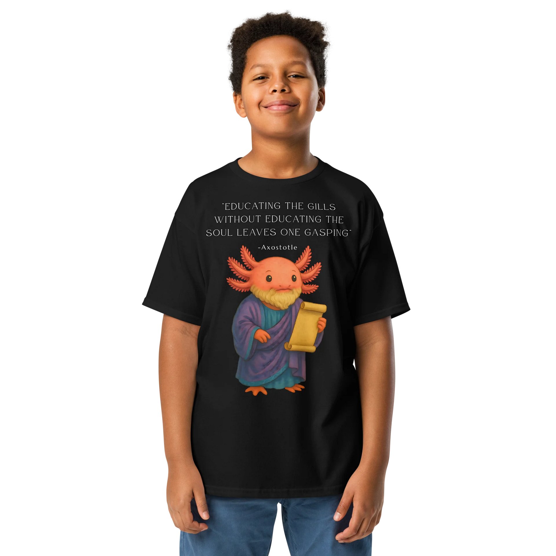 Axostotle - Educating the Gills Axolotl Aristotle Philosophy Shirt product image (1)