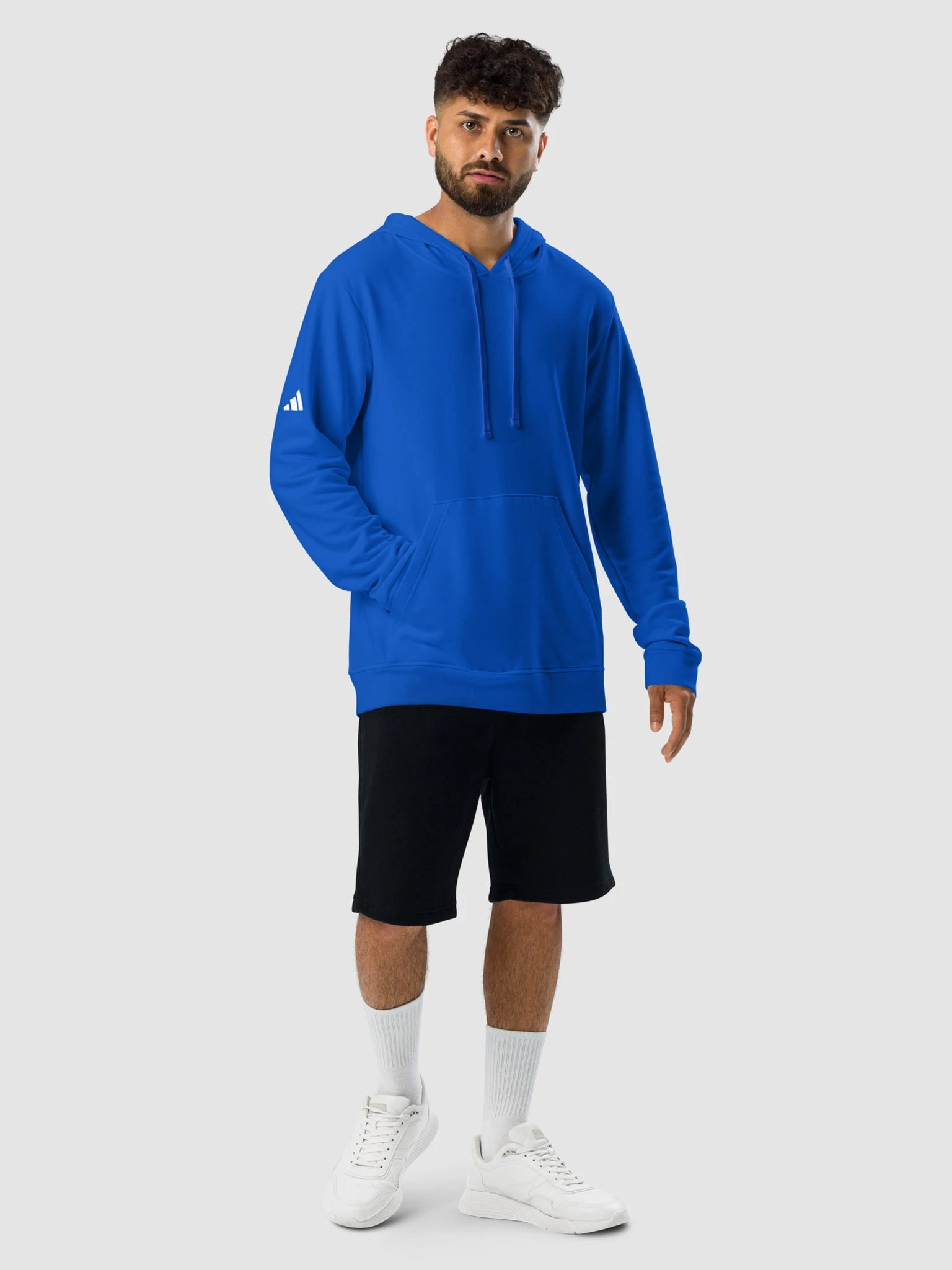 Plain Color Royal Blue Hoodie product image (2)