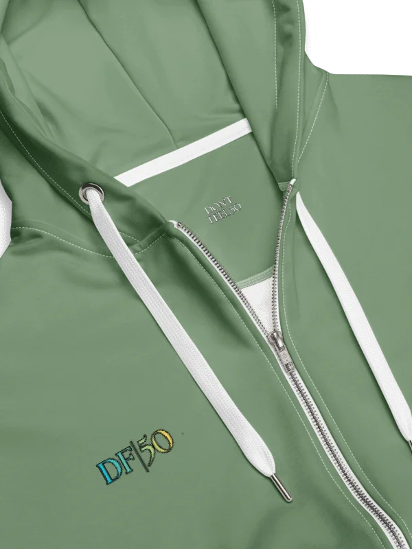 DONT FEEL 50 ODG FATIGUE ZIP HOODIE MADE WITH RECYCLED POLYESTER UNISEX product image (3)