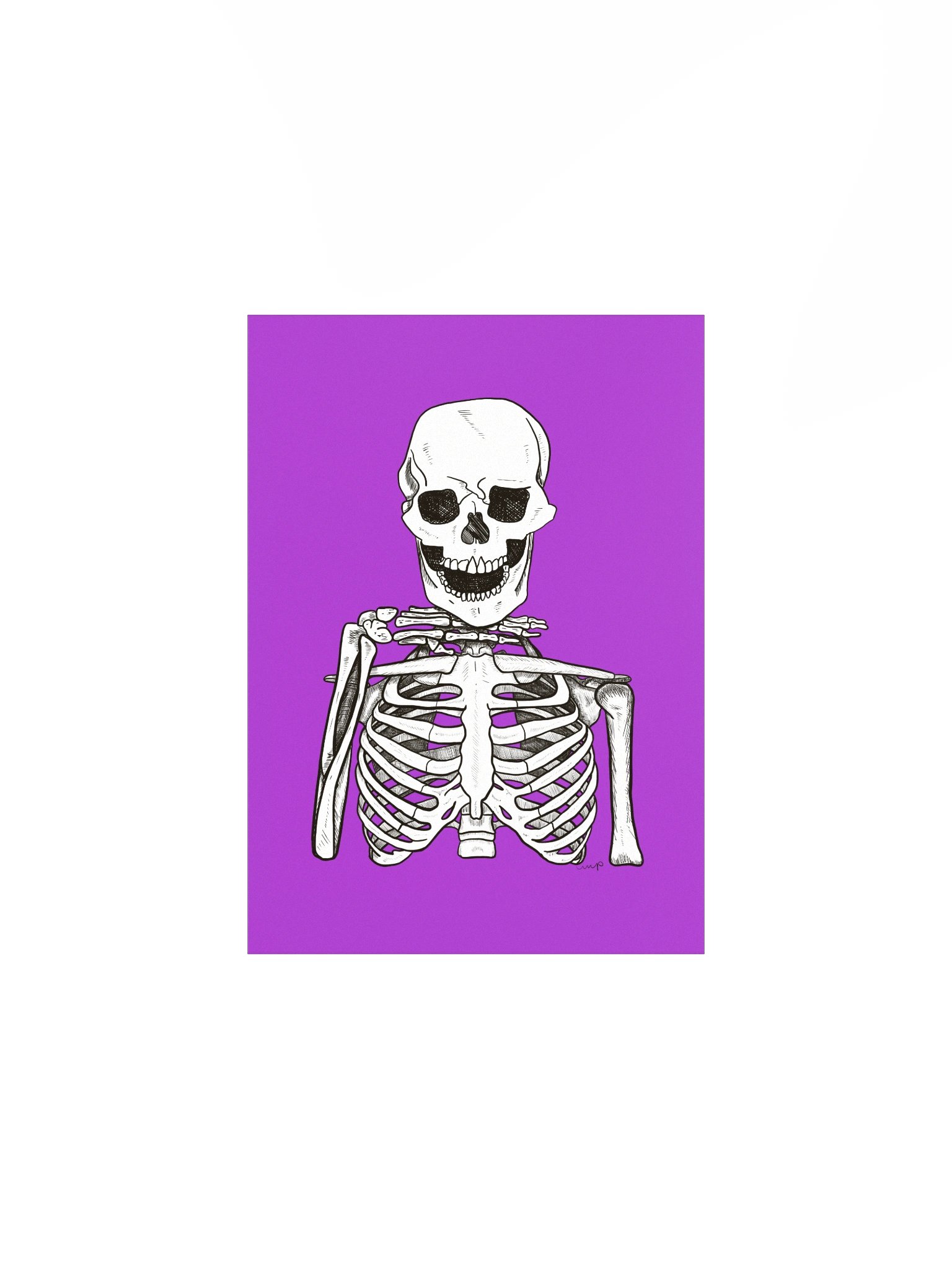 Vivid Skeleton Matte Poster product image (1)