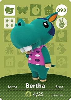 Bertha # 093 Animal Crossing Series 1 product image (1)