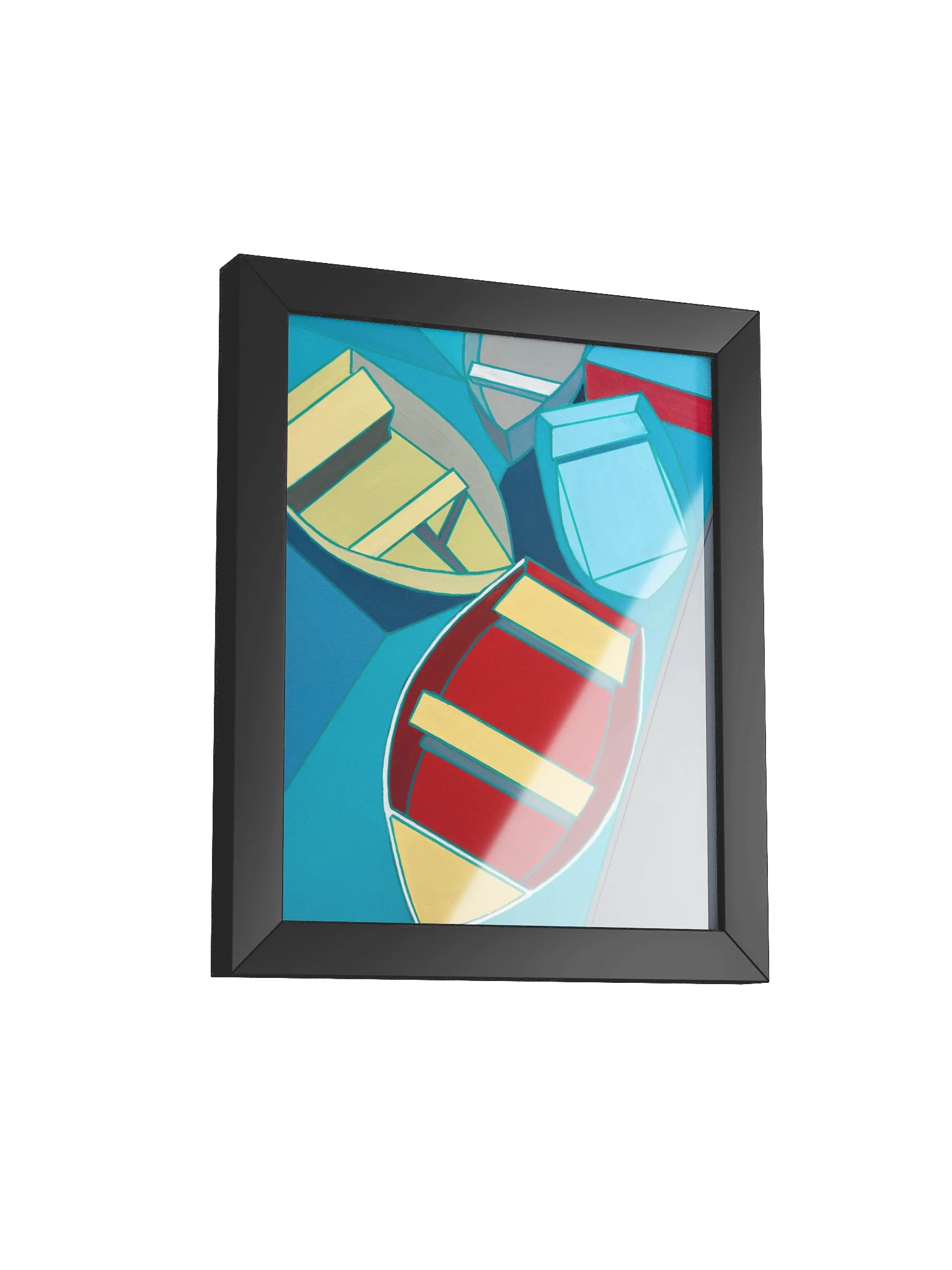 Print with Frame: Row Boats #1 product image (2)