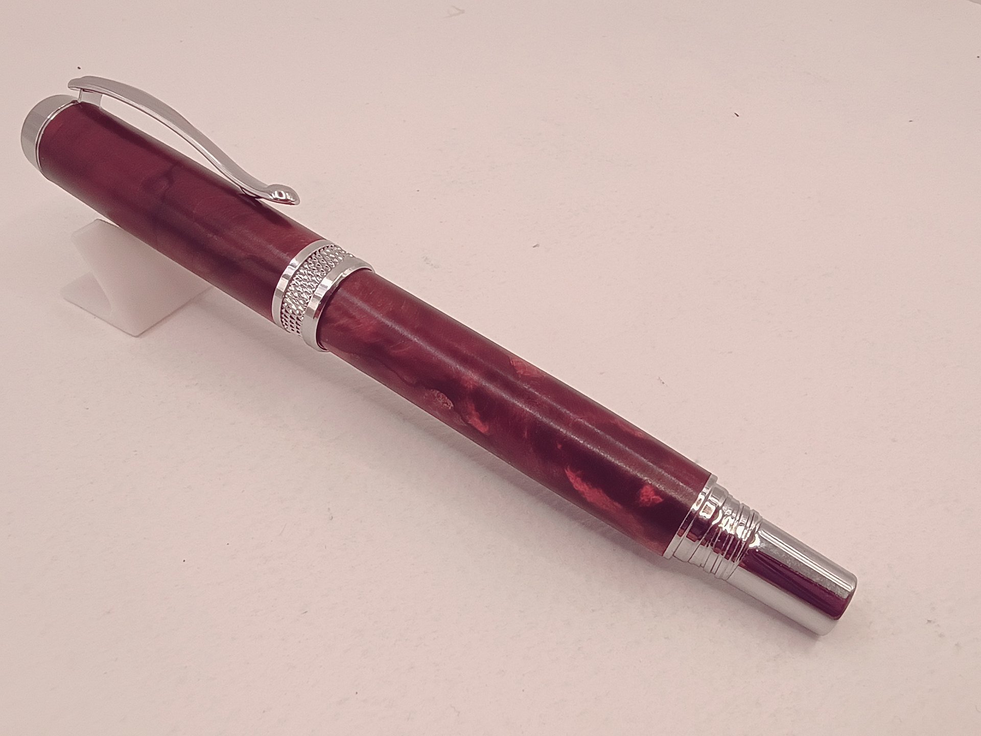 Double‑Dyed Purple and Pink Burl Diamond Knurl product image (5)